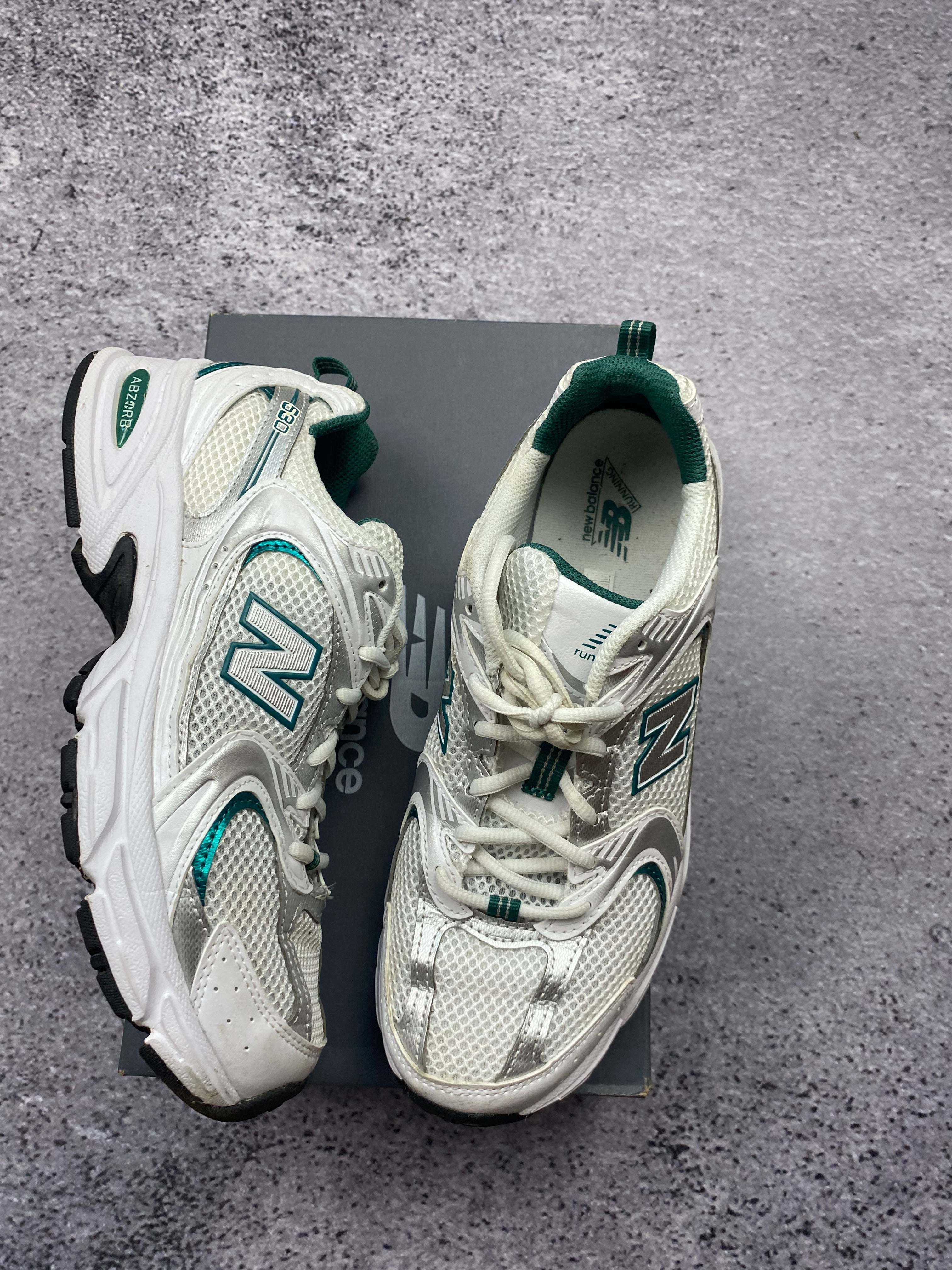 New Balance 530 white sports sneakers size 40