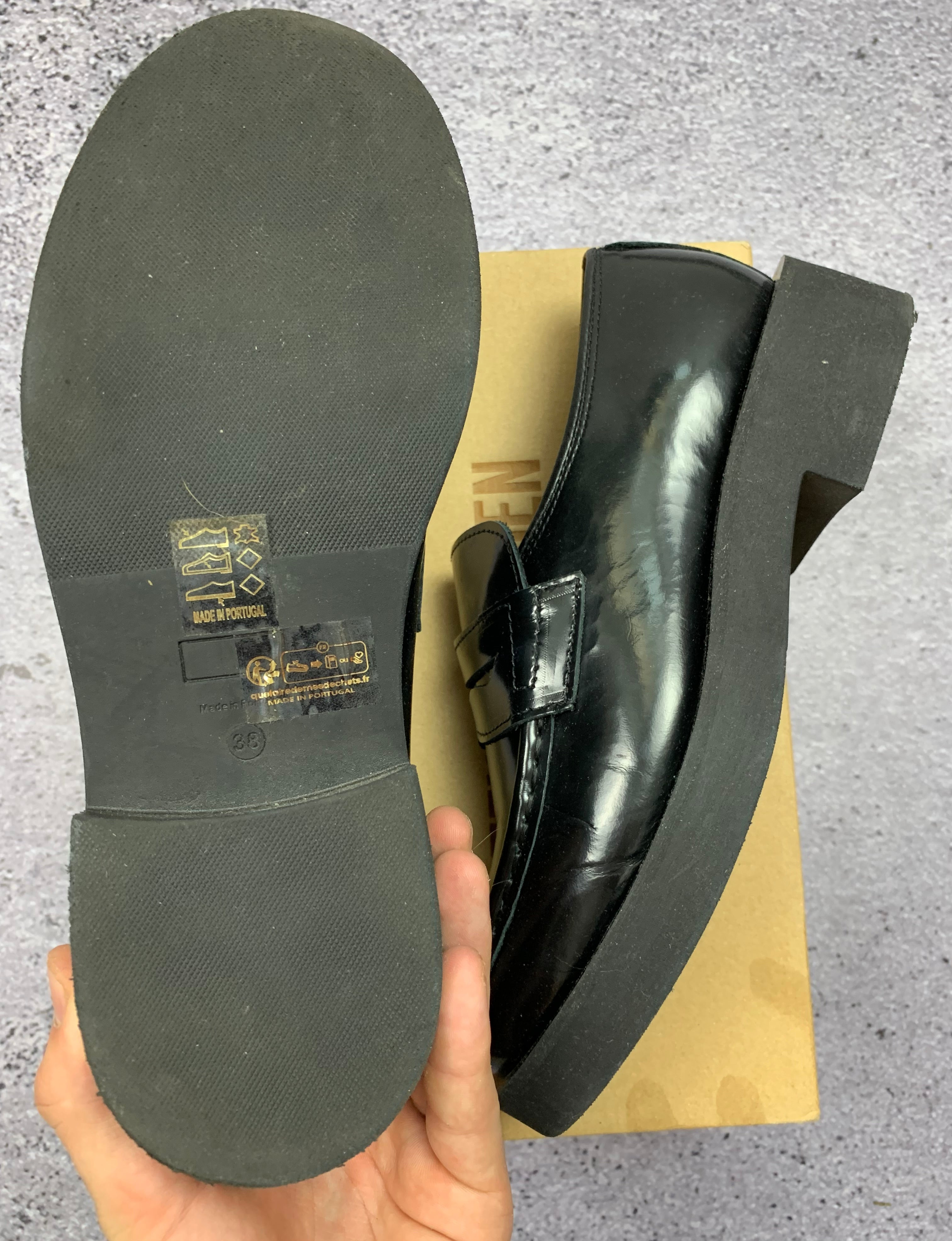 Steve Madden Czarne Lakierowane Loafersy Mary Jane Skórzane r. 38 Stan Idealny + Box