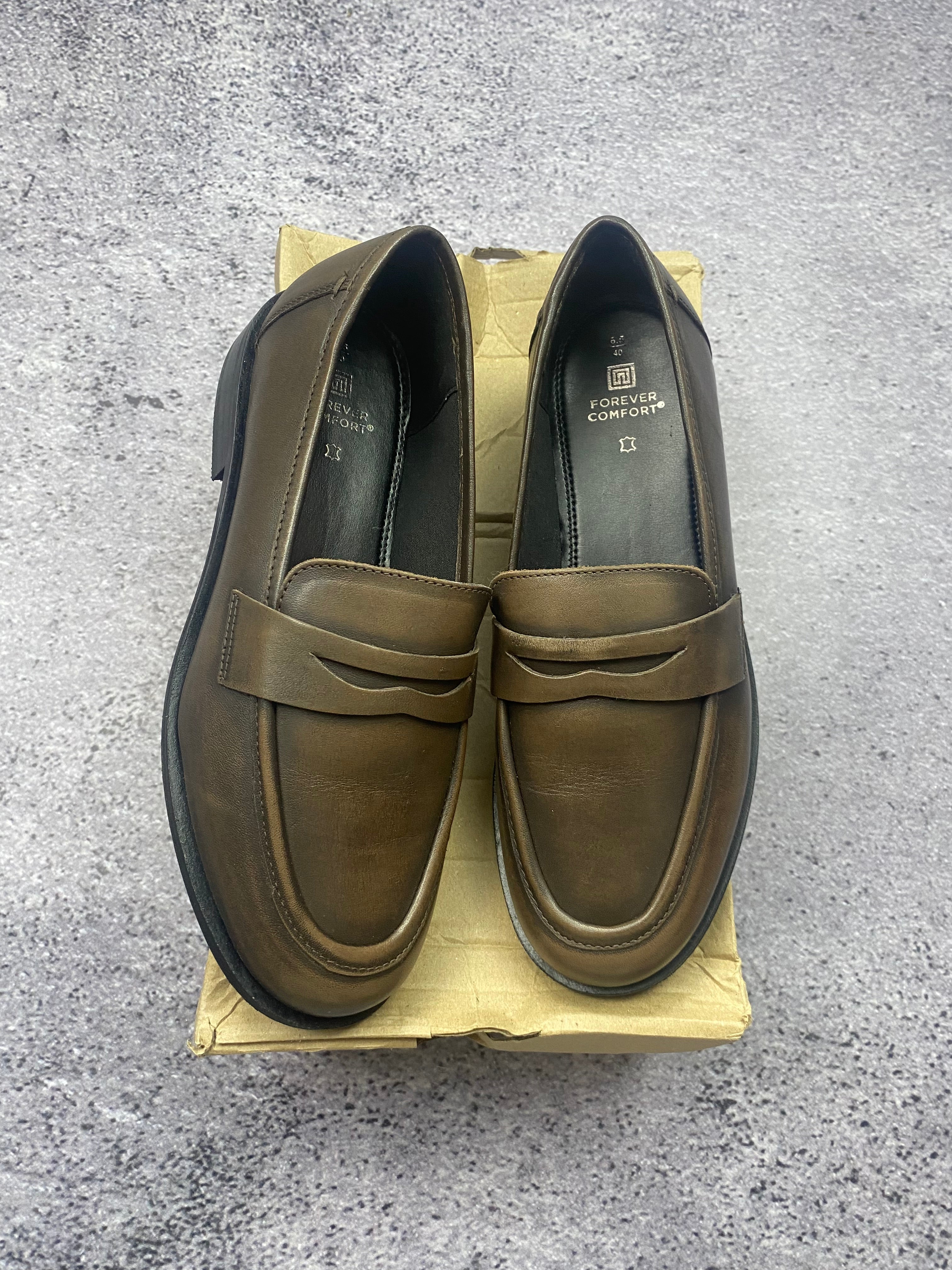 Next brown leather loafers size 40