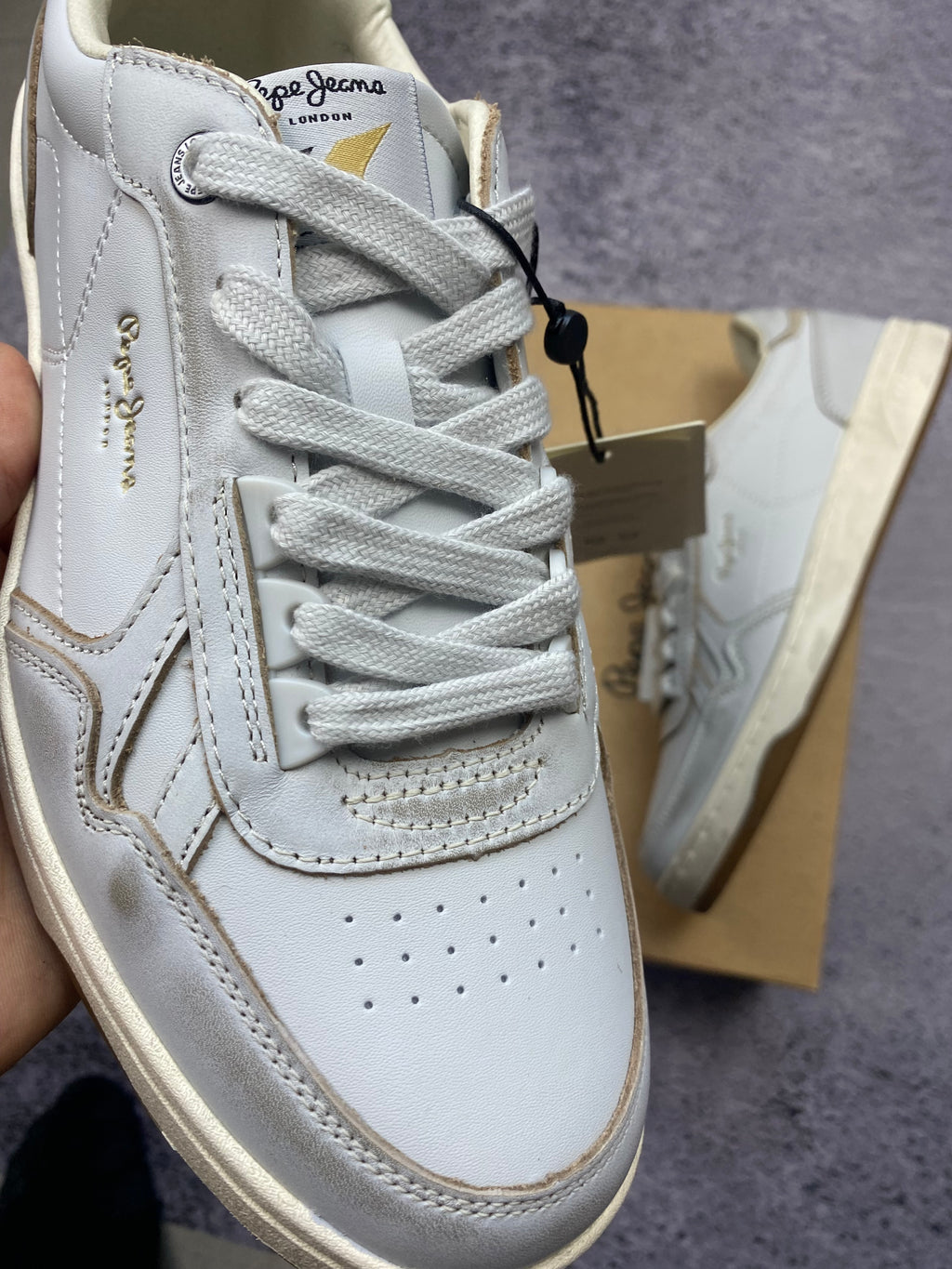 Pepe Jeans Kenton Classic Leather – leather sneakers size 41