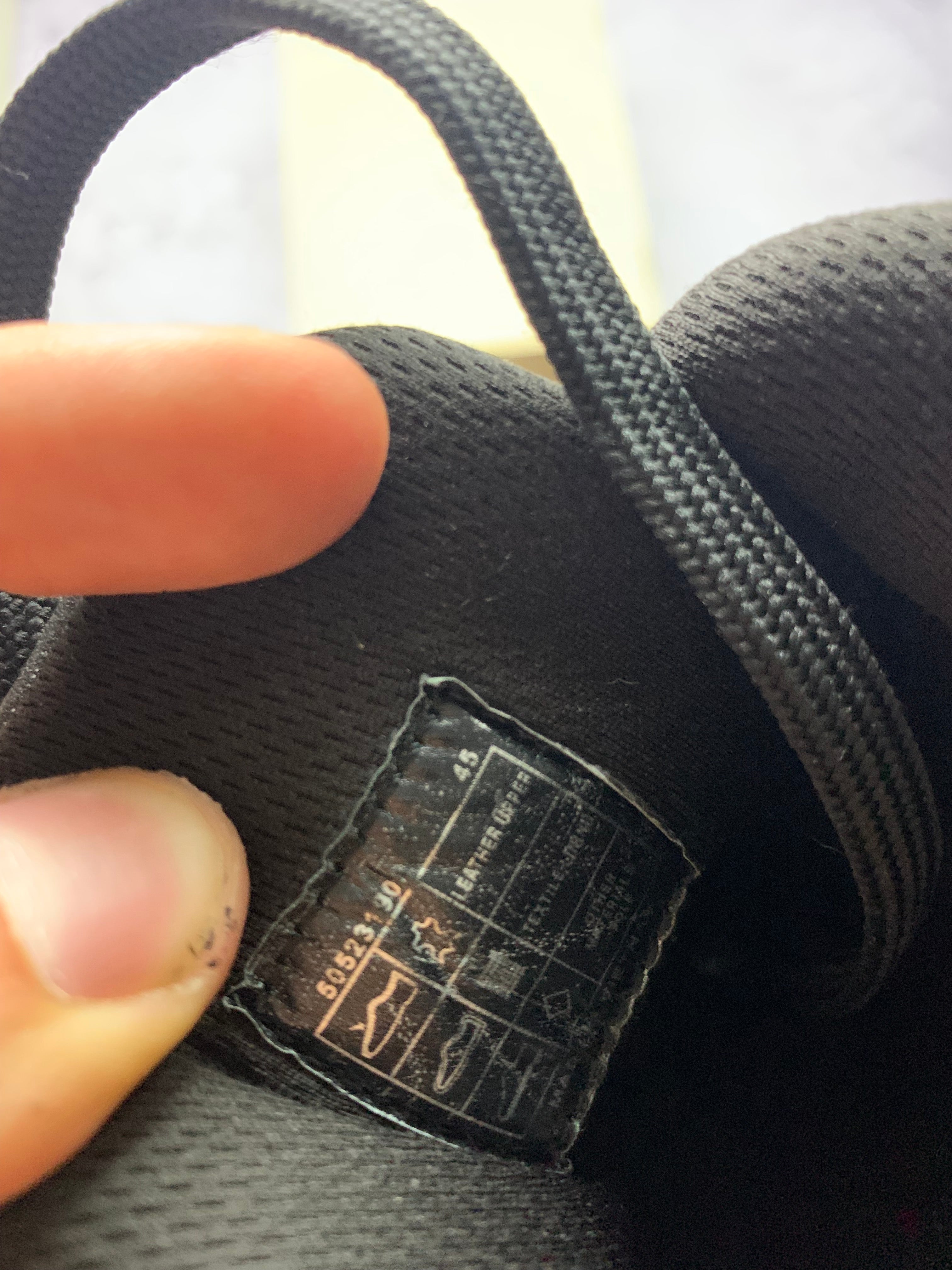 HUGO BOSS – skórzane sneakersy high-top r. 45