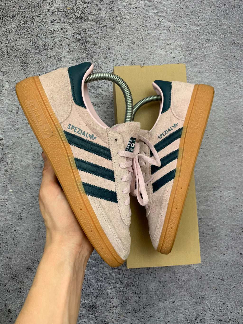 Adidas Handball Spezial Pink Green Gum Sneakersy Zamszowe r. 38 stan idealny
