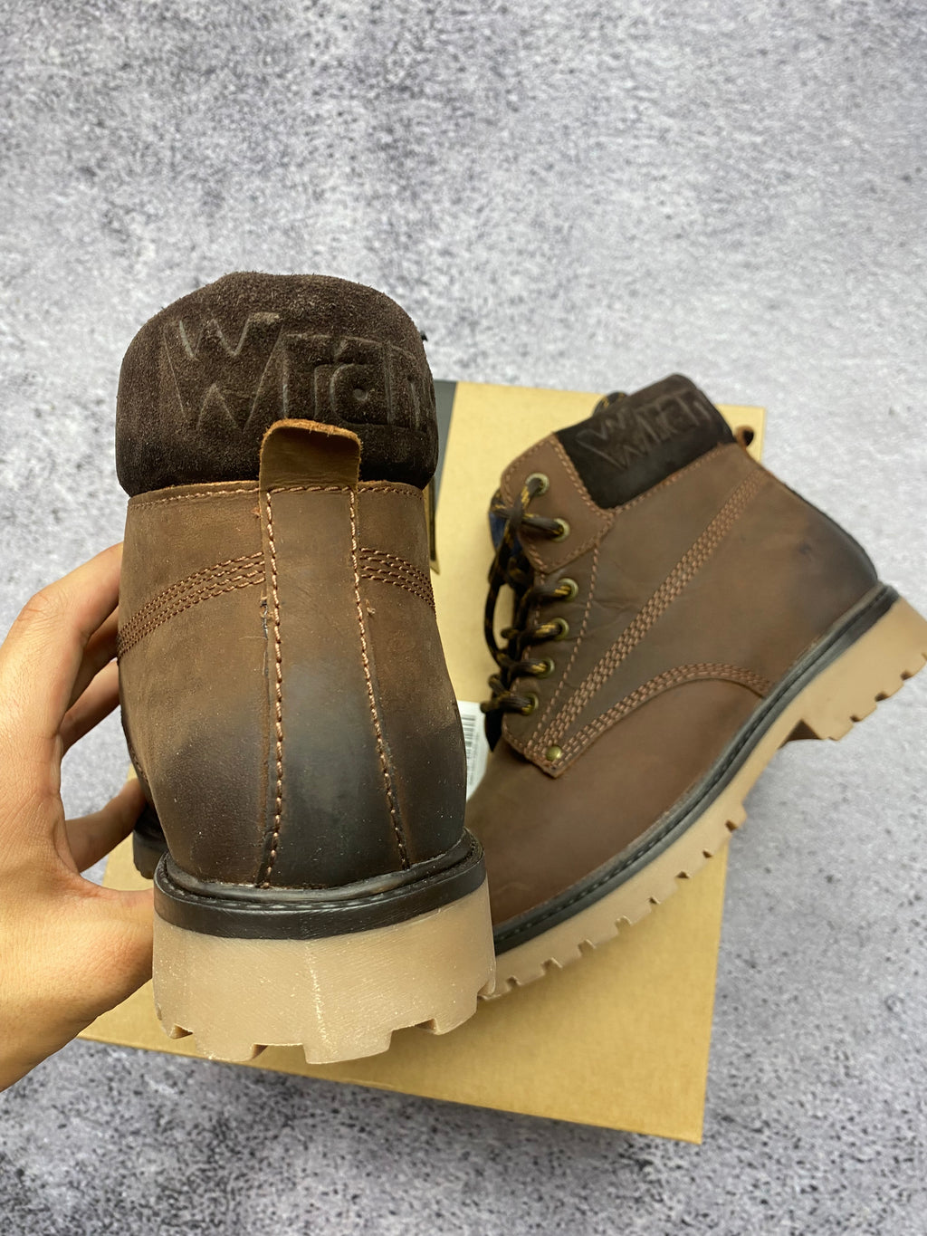 Wrangler Creek Mid – men's leather ankle boots size 42