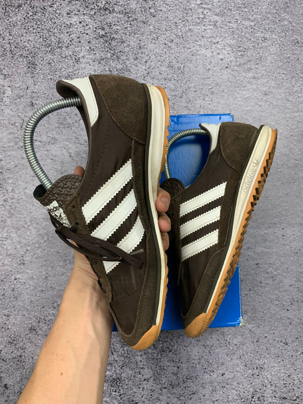 Adidas SL 72 OG W Brązowe Zamszowe Sneakersy r. 39 1/3 Nowe + Box