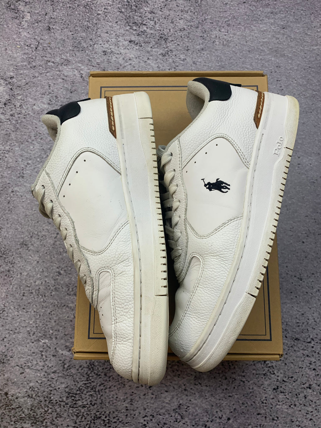 Polo Ralph Lauren Masters CRT-SK-LTL – skórzane sneakersy r. 42