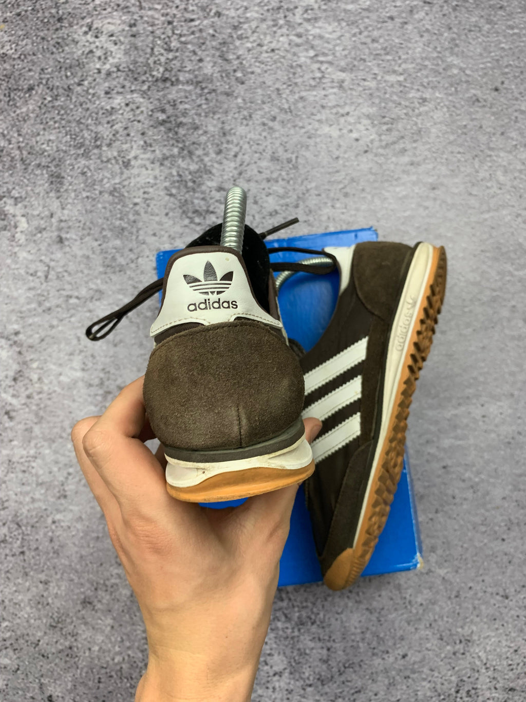 Adidas SL 72 OG W Brązowe Zamszowe Sneakersy r. 39 1/3 Nowe + Box