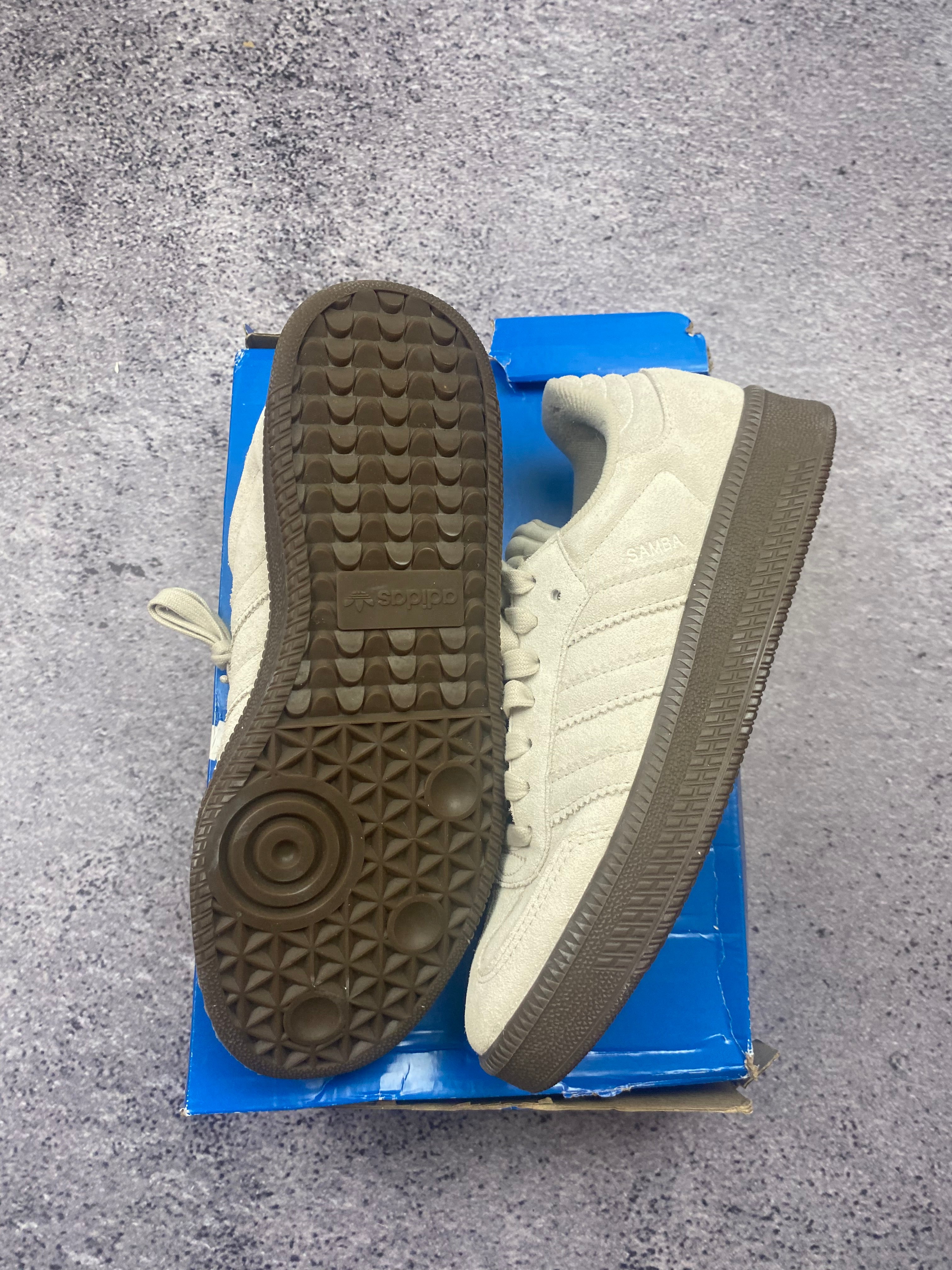 Adidas Samba OG Cream White Gum Suede Retro Terrace Sneakers 42
