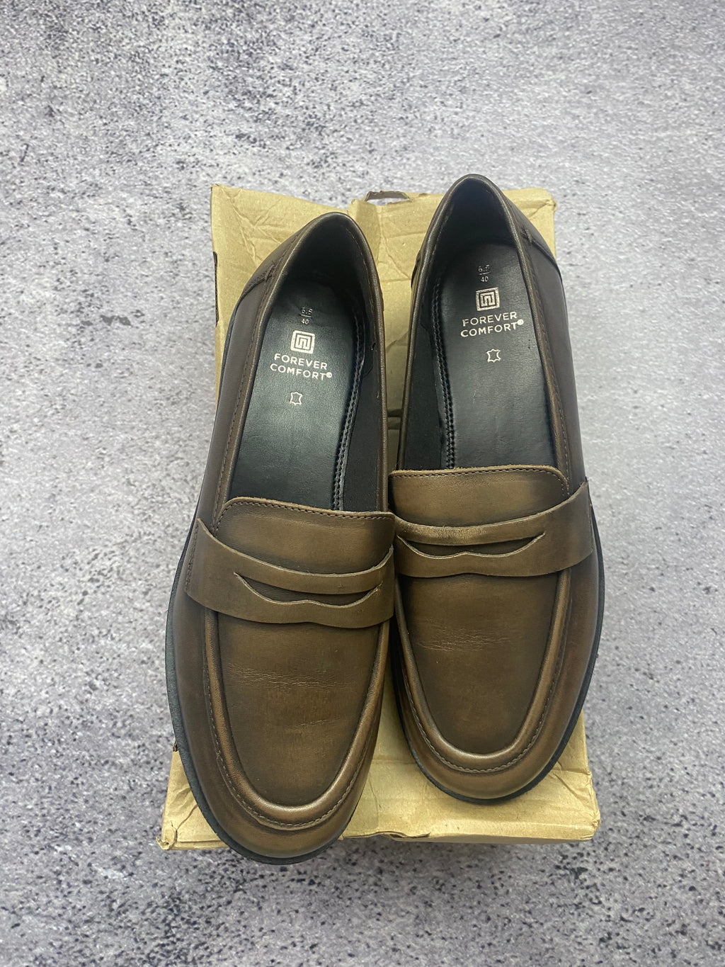 Next brown leather loafers size 40