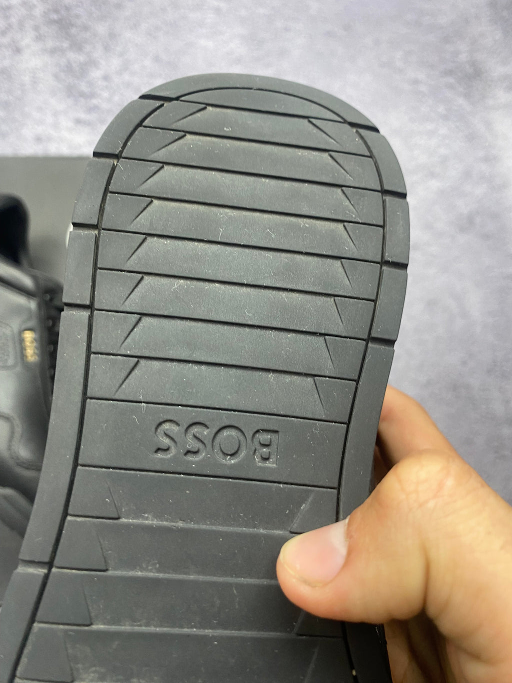 Hugo Boss Black Leather Lifestyle Sneakers Premium Designer Casual Shoes EU 40 New