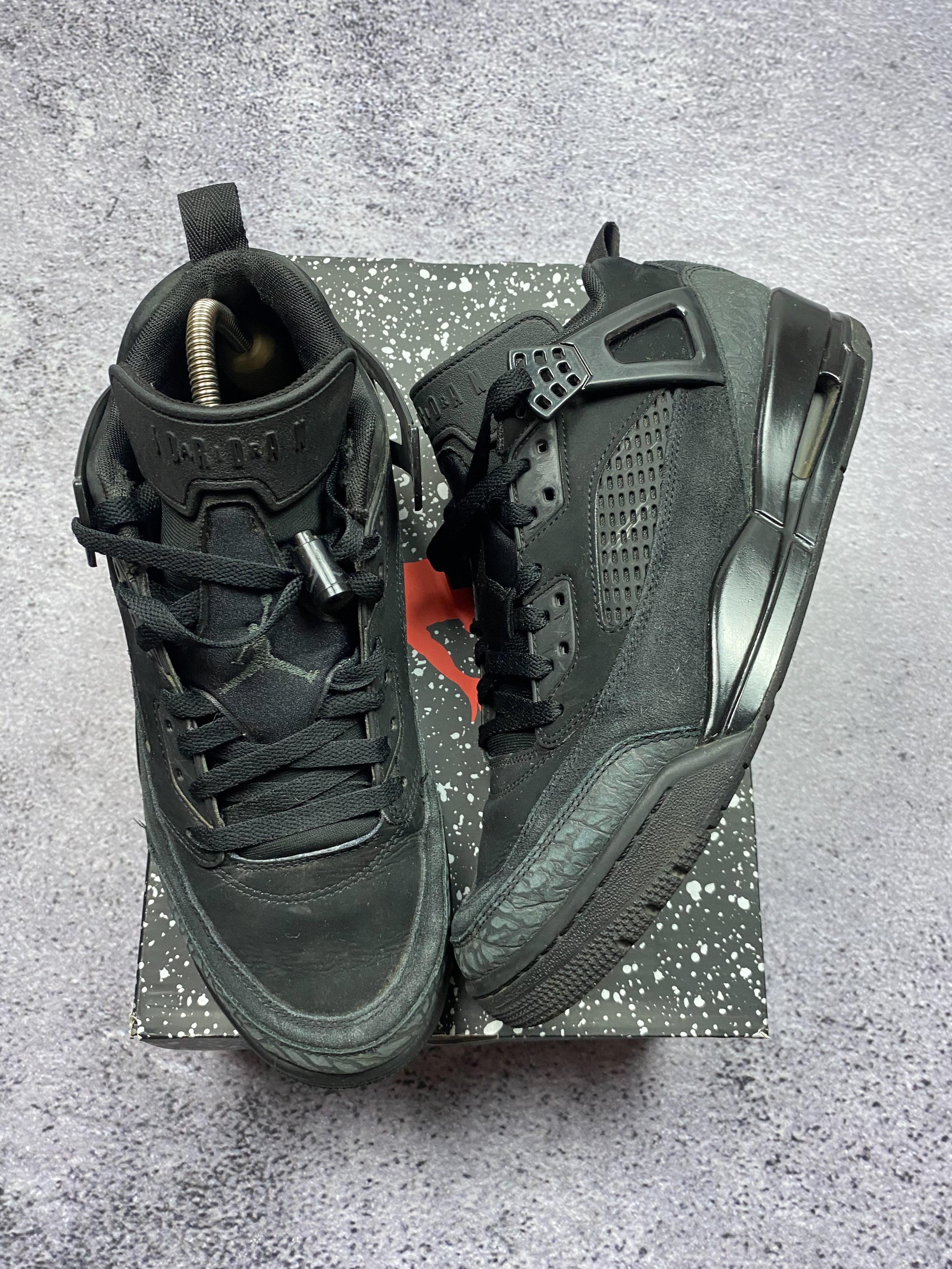 Jordan Spizike Low Triple Black Sneakers Lifestyle 44
