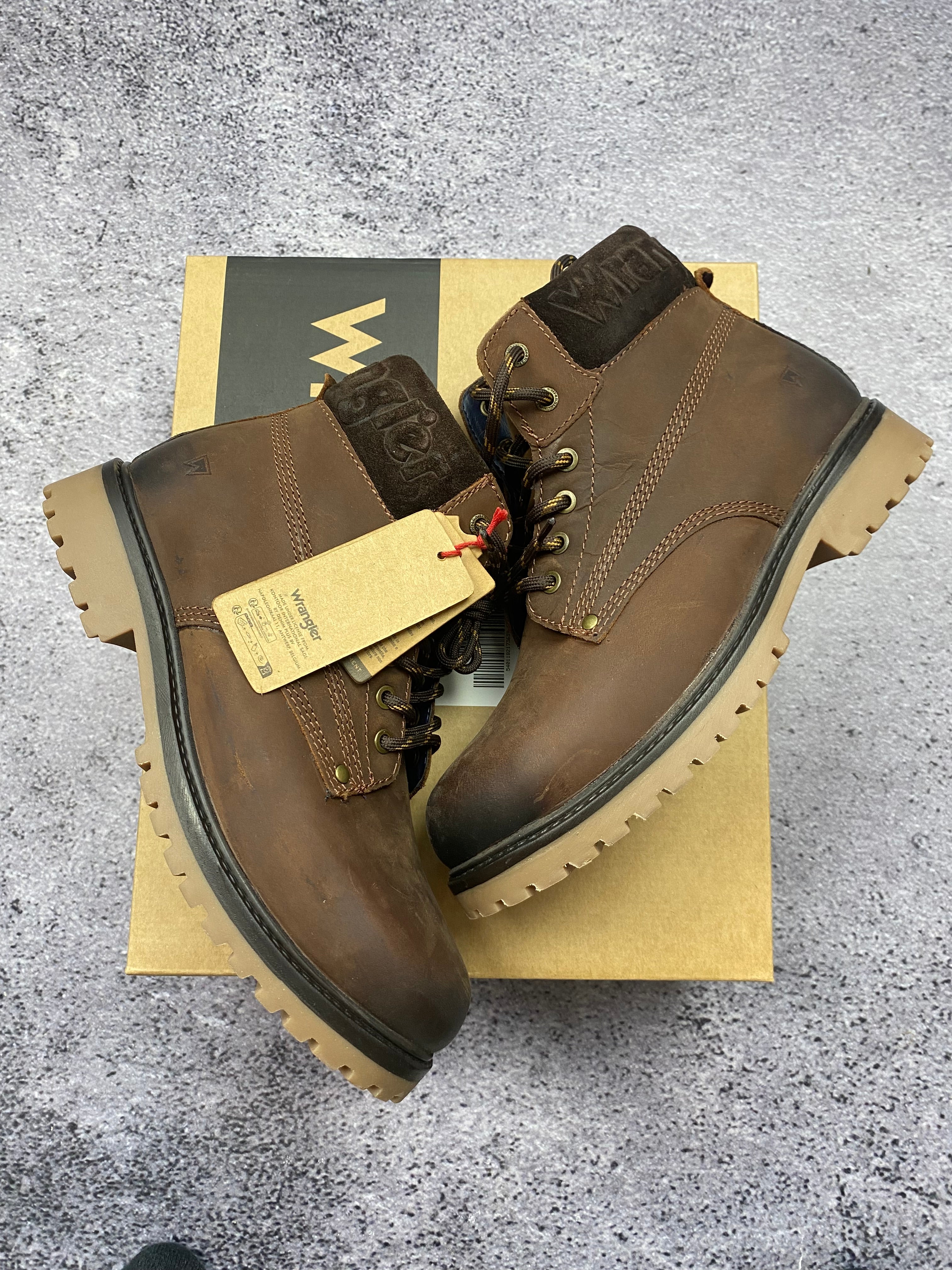 Wrangler Creek Mid – men's leather ankle boots size 42