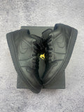 Air Jordan 1 Low Triple Black – sneakersy skórzane r. 44