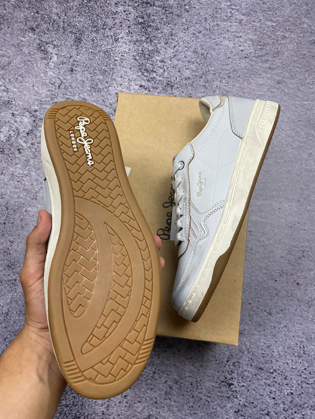 Pepe Jeans Kenton Classic Leather – leather sneakers size 41