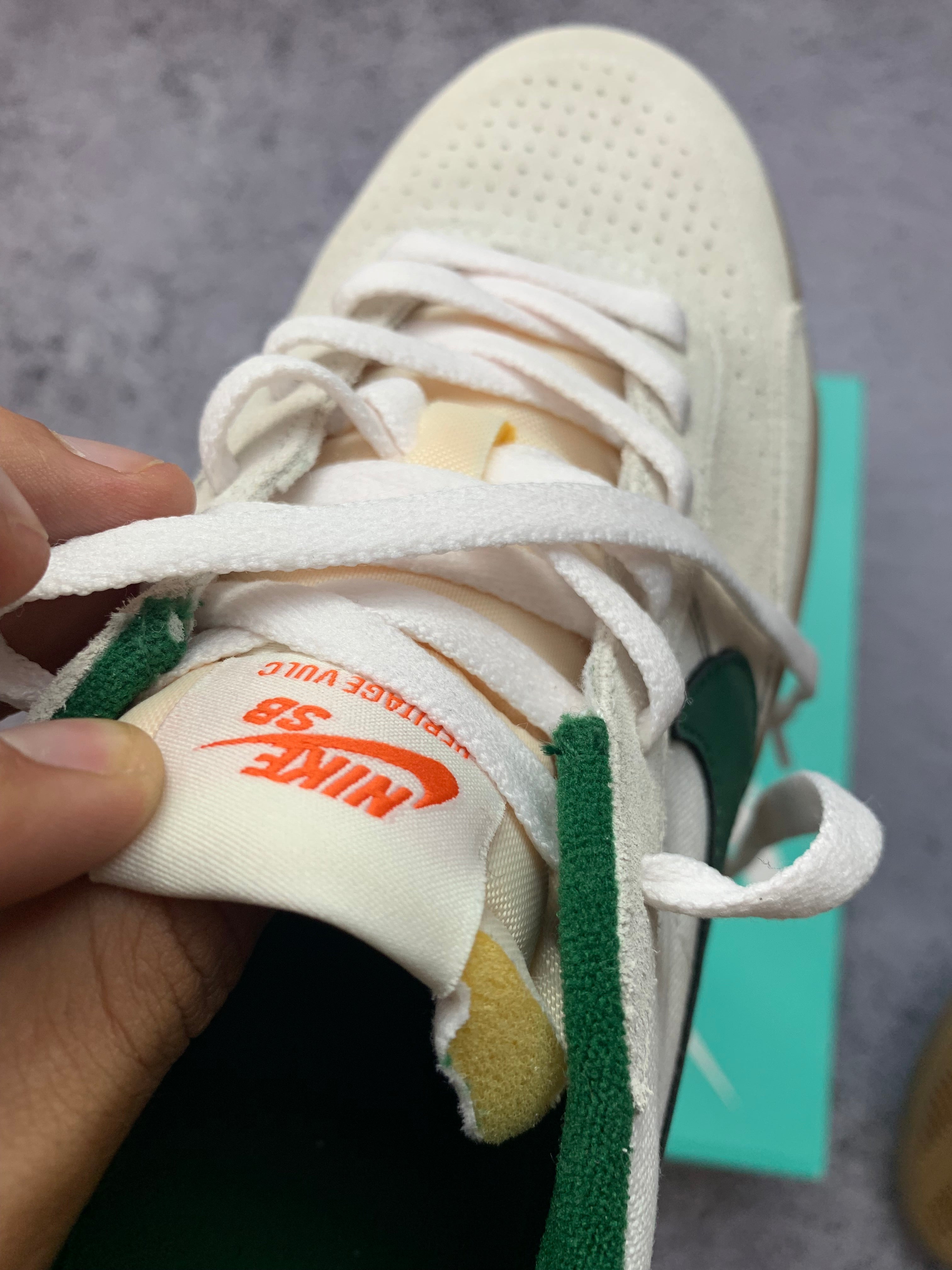 Nike SB Heritage Vulc Sail Gorge Green – sneakersy skate