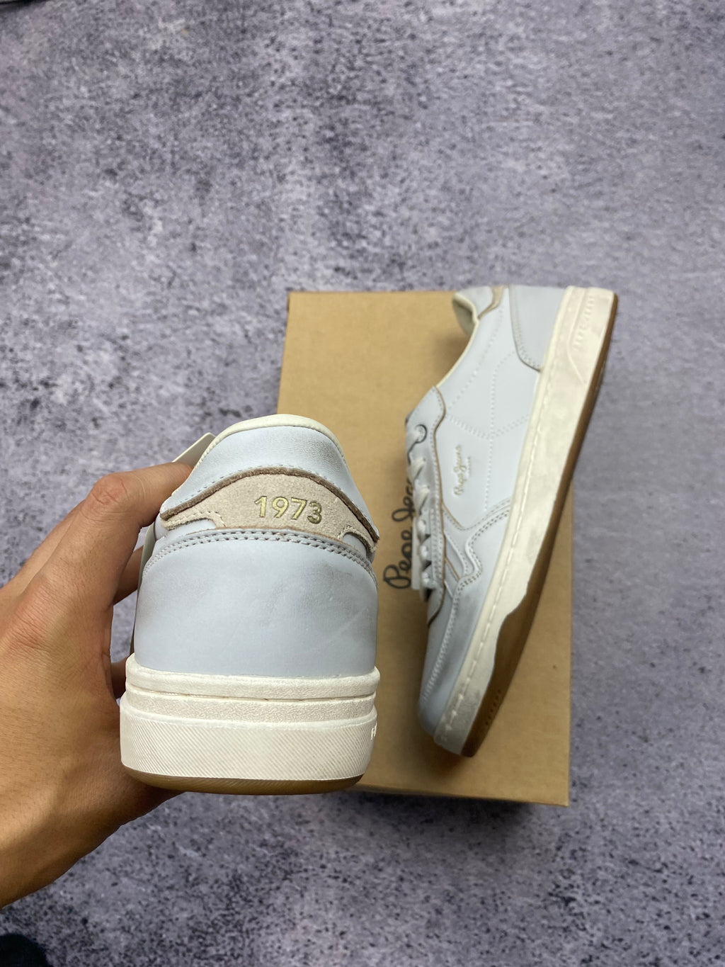 Pepe Jeans Kenton Classic Leather – leather sneakers size 41