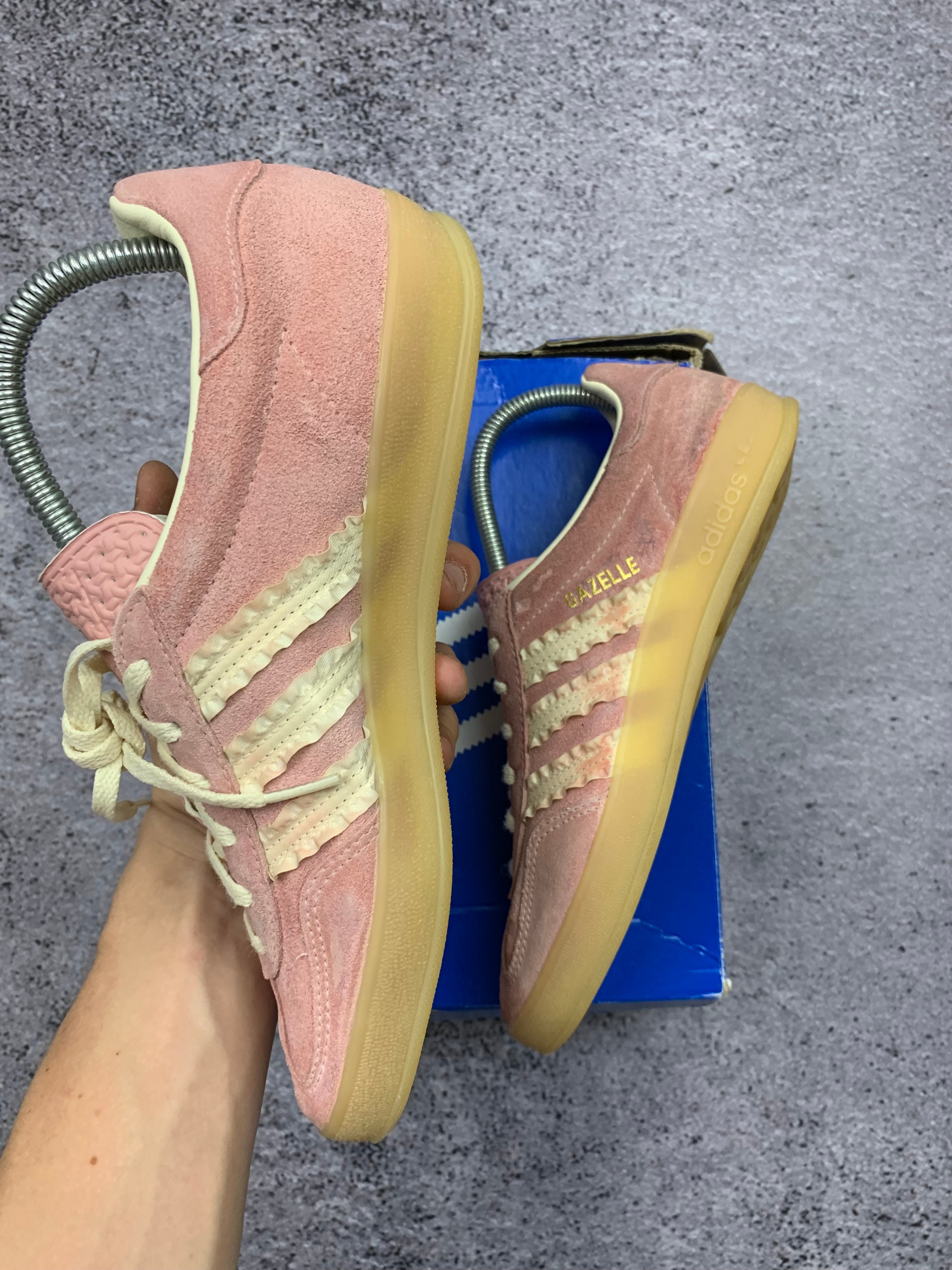 Adidas Gazelle Indoor W Różowe Zamszowe Sneakersy r. 39 1/3 Idealne + Box