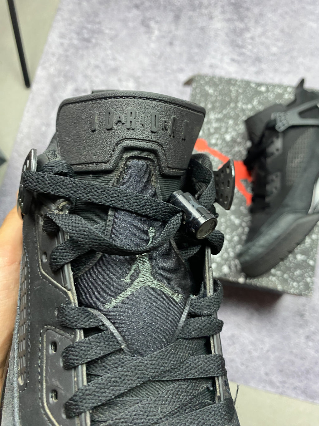 Jordan Spizike Low Triple Black Sneakers Lifestyle 44