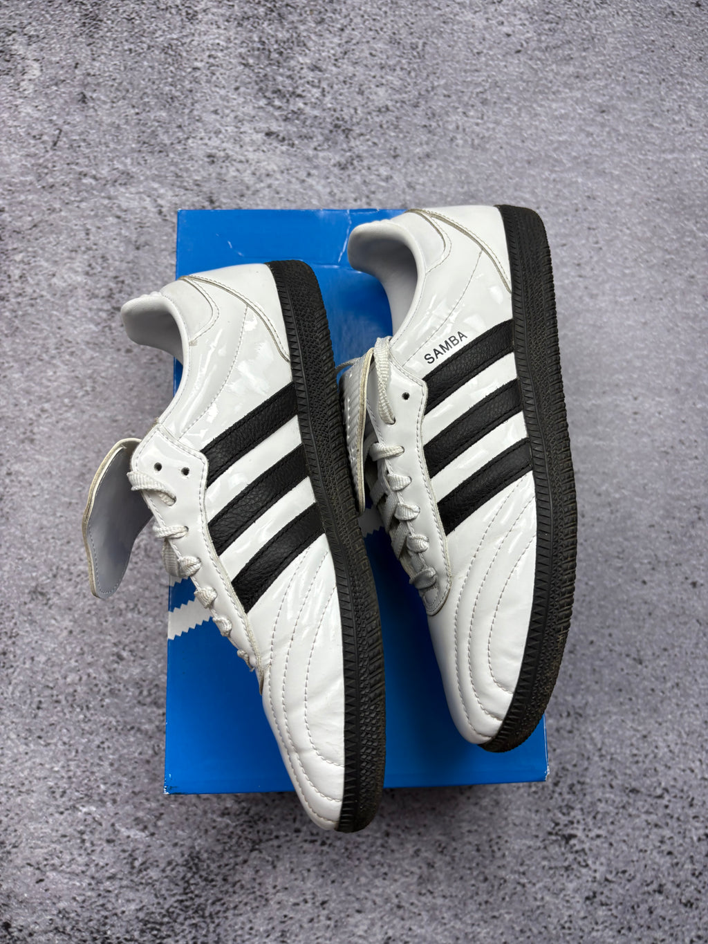 Adidas Samba Classic White Black Leather Indoor Football Sneakers Retro New 40
