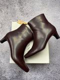 Anna Field burgundy heeled ankle boots size 41