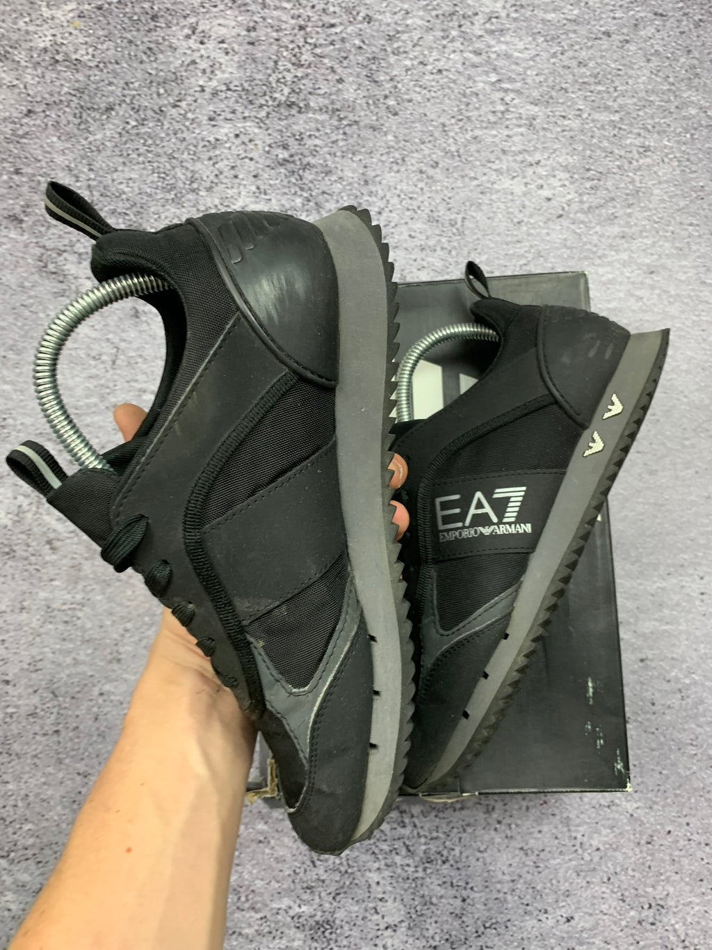 EA7 Emporio Armani Czarne Sneakersy Sportowe r. 39 + Box
