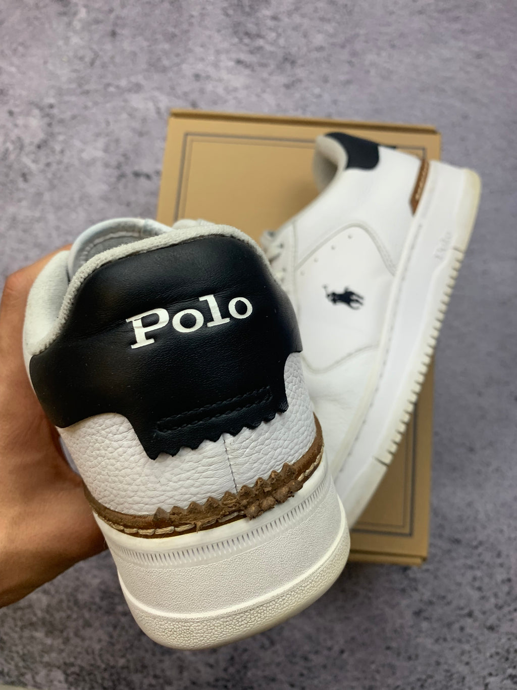 Polo Ralph Lauren Masters CRT-SK-LTL – skórzane sneakersy r. 42