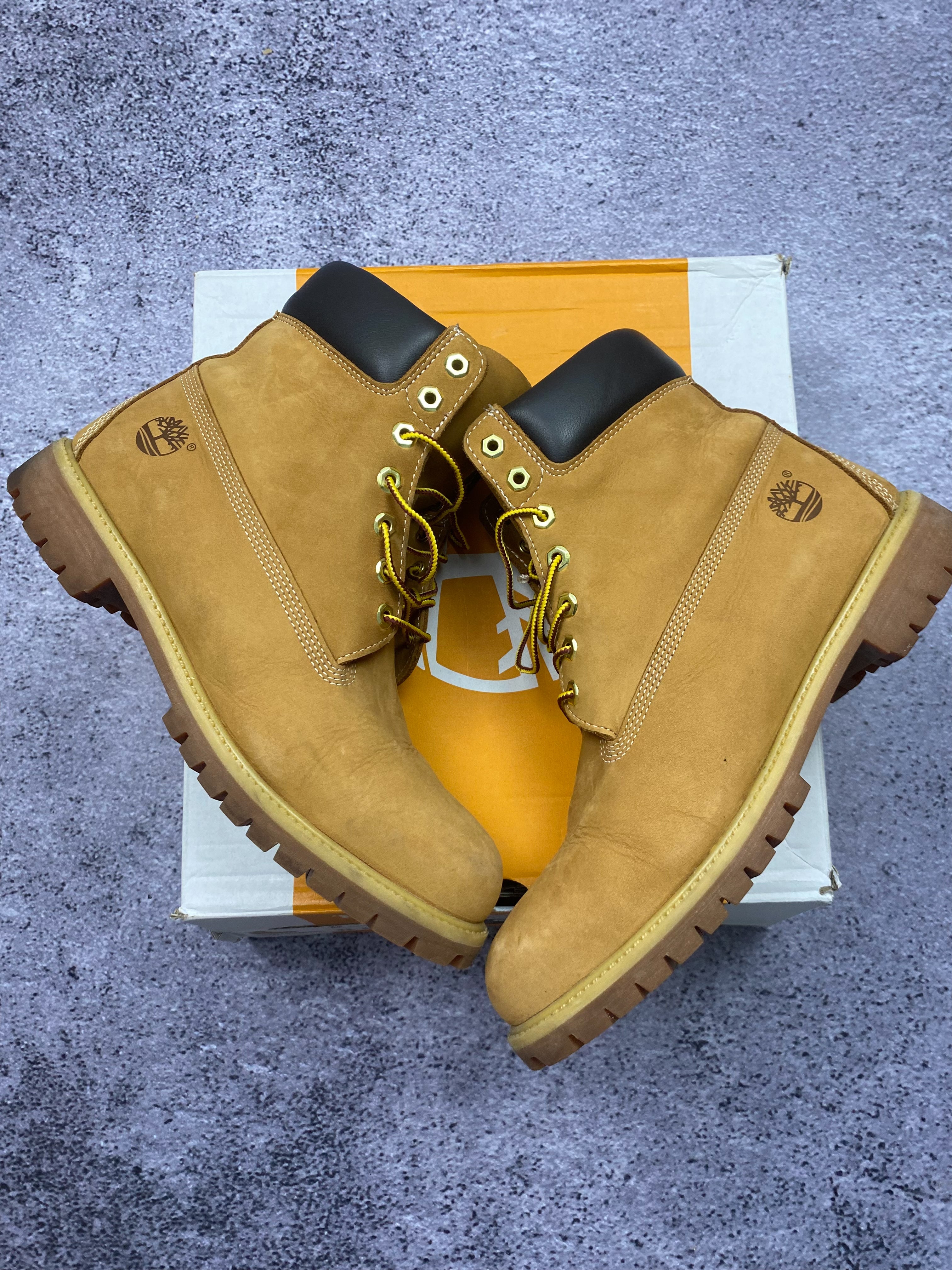 Timberland Premium 6 Inch Waterproof Wheat 46 – leather trapper boots