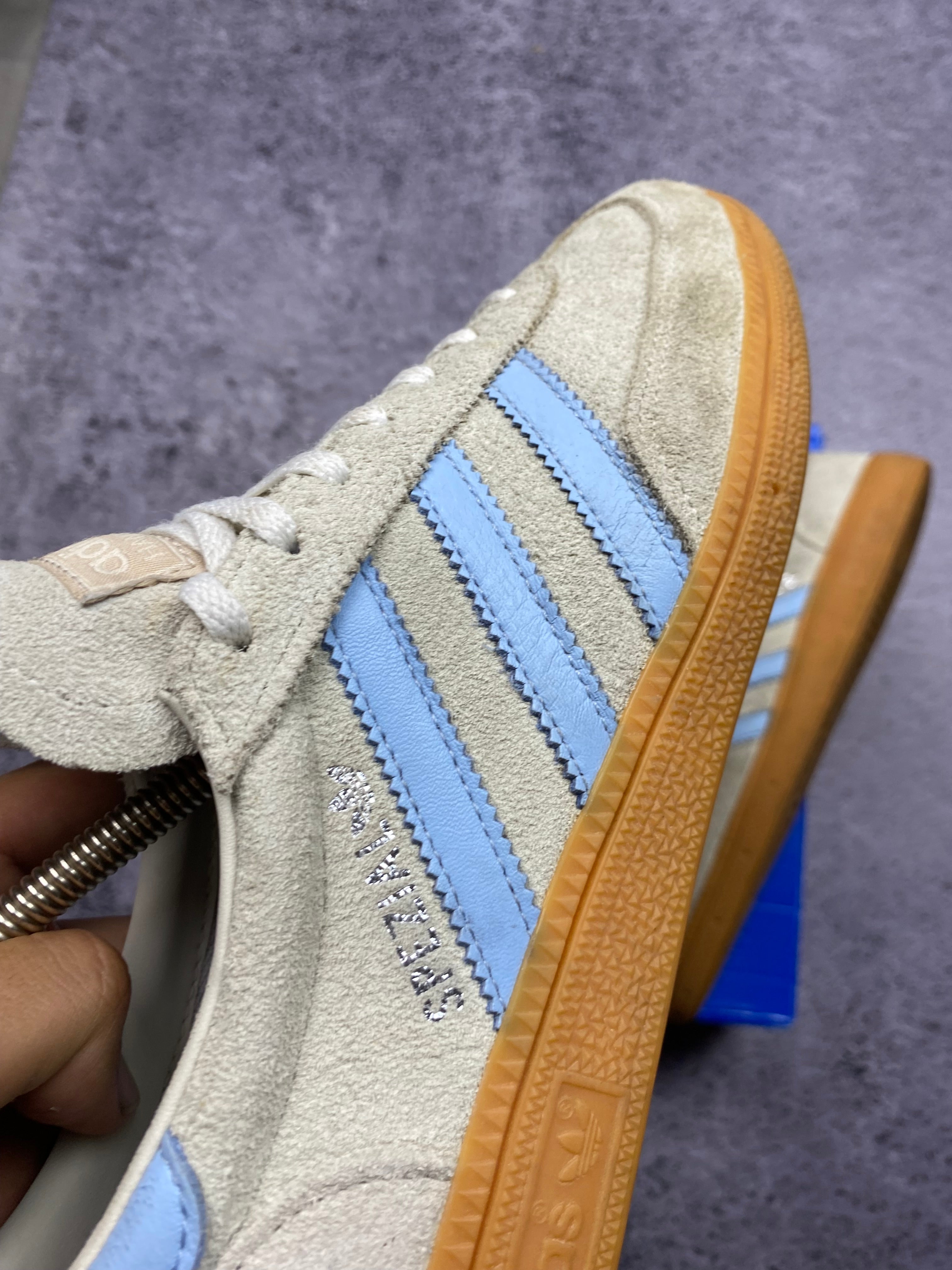Adidas Samba OG Suede Cream Blue Gum Sneakers 44