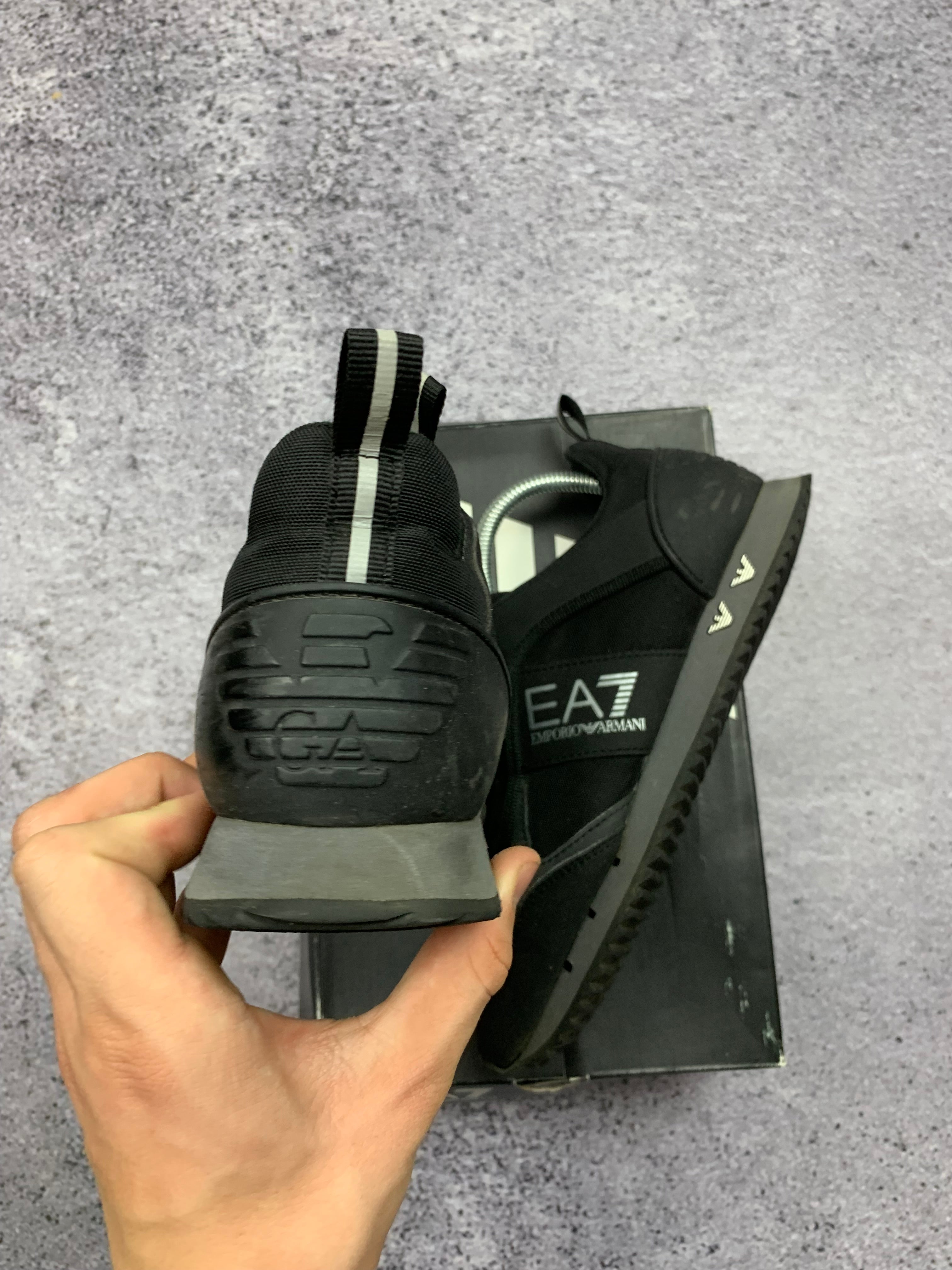 EA7 Emporio Armani Czarne Sneakersy Sportowe r. 39 + Box