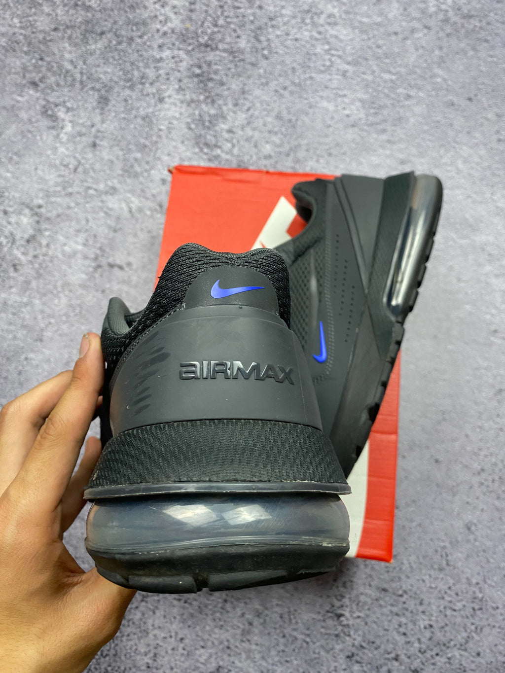Nike Air Max Pulse 45.5 – Anthracite/Blue sports sneakers