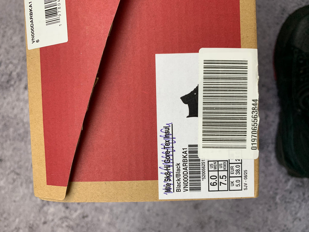 Vans Sk8-Hi Gore-Tex MTE-3 r. 38 czarne sneakersy outdoor