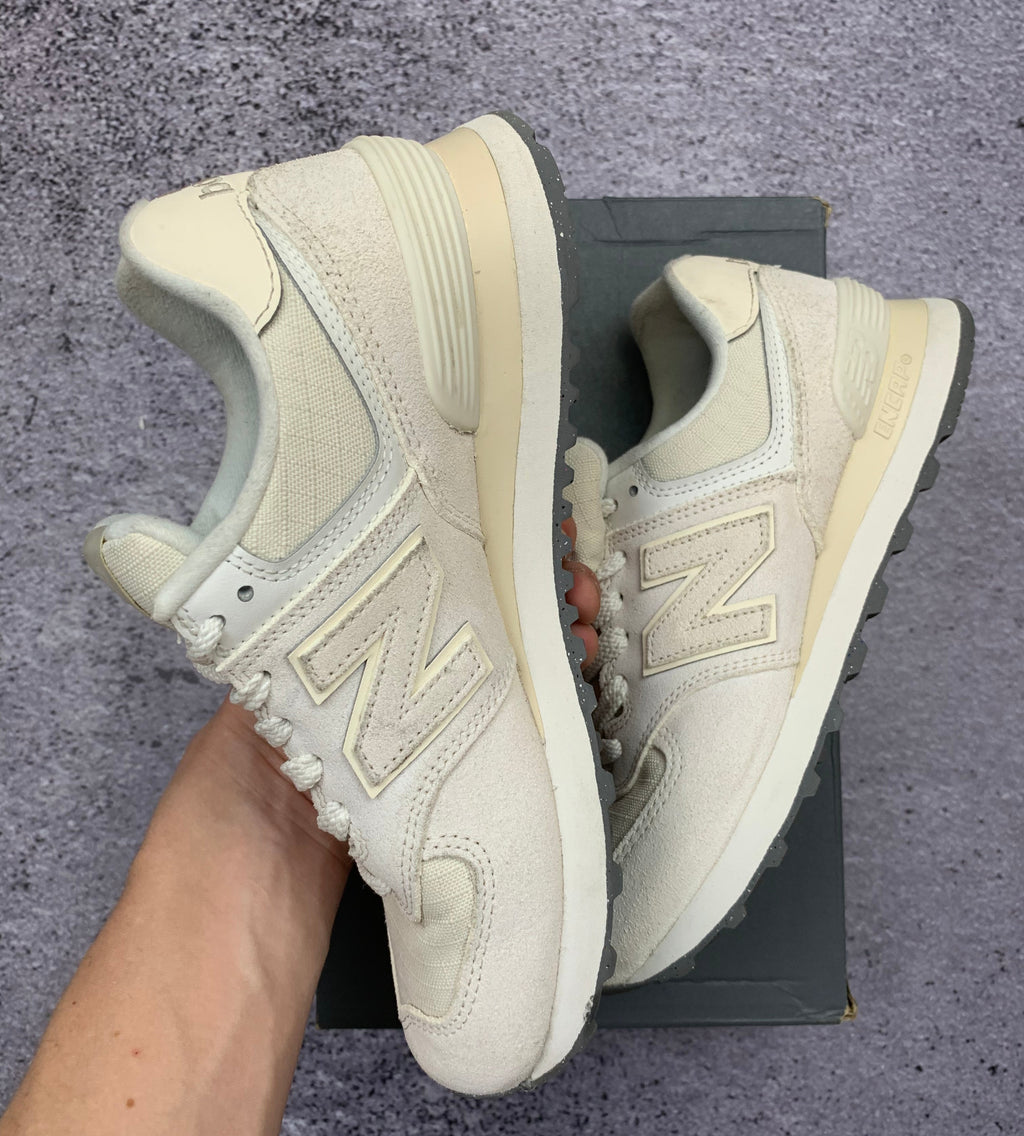 New Balance WL574RBL 574 Sneakersy Damskie Beżowe Cream r. 38 stan idealny + box