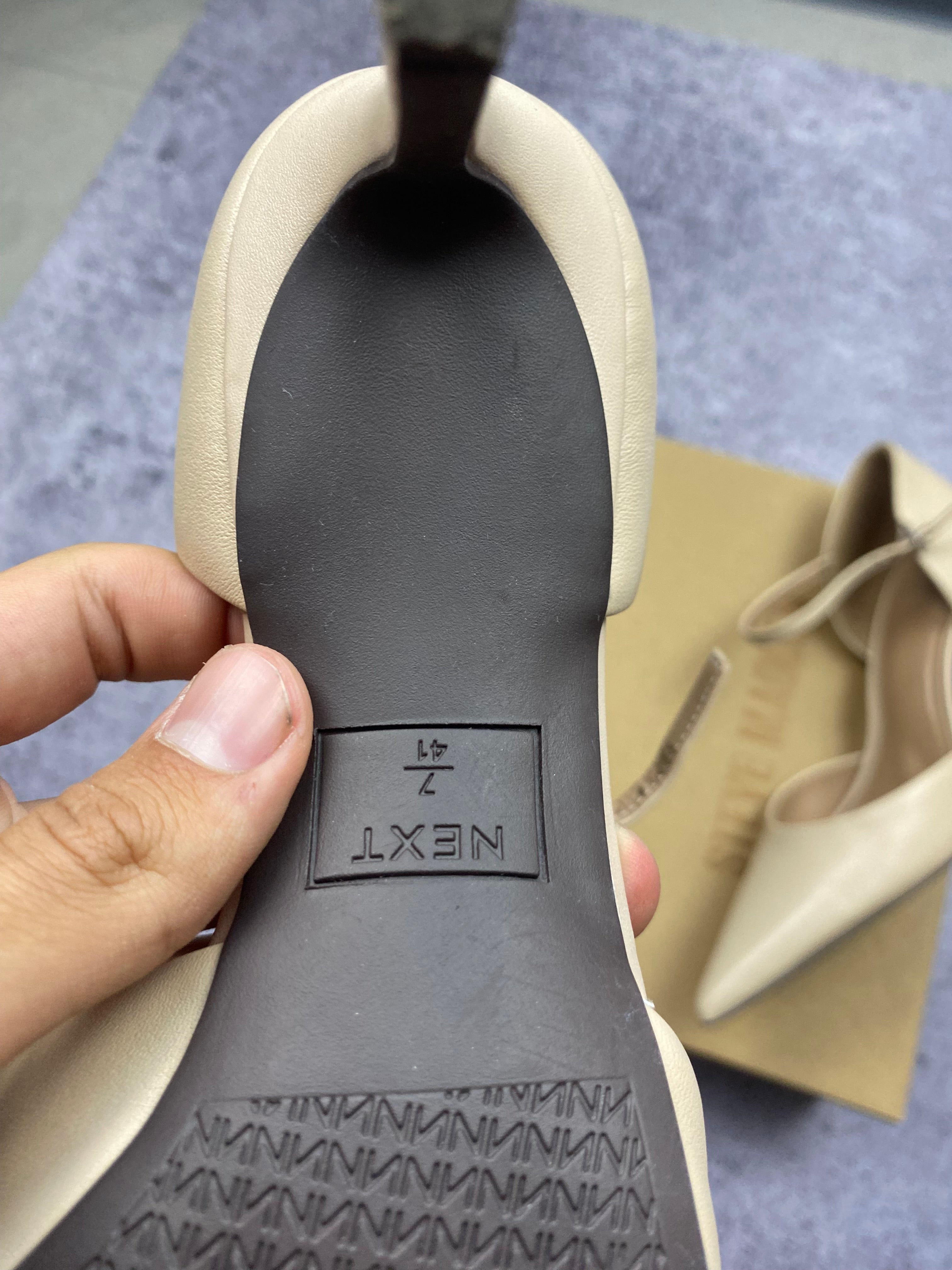 Next beige stiletto heels, size 41