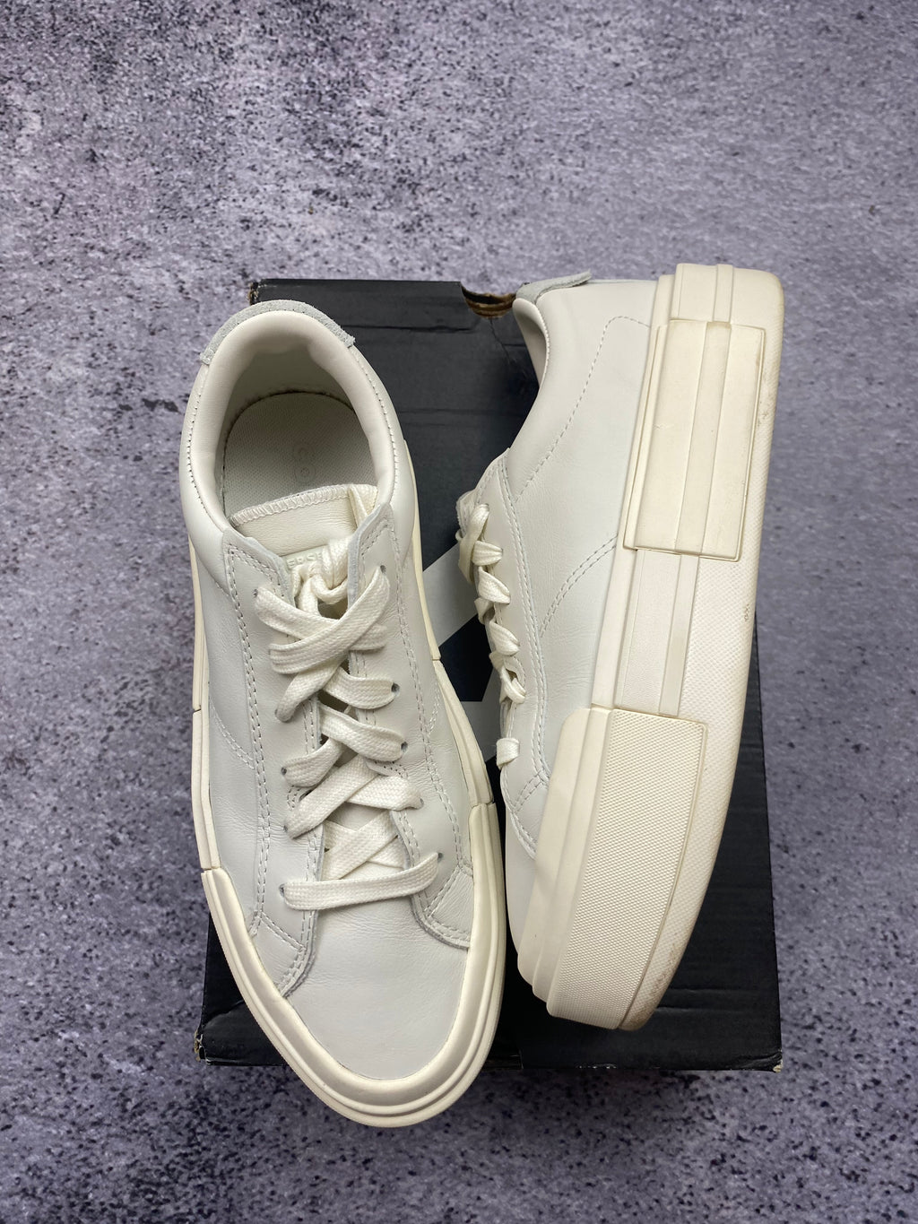 Converse white platform sneakers size 41