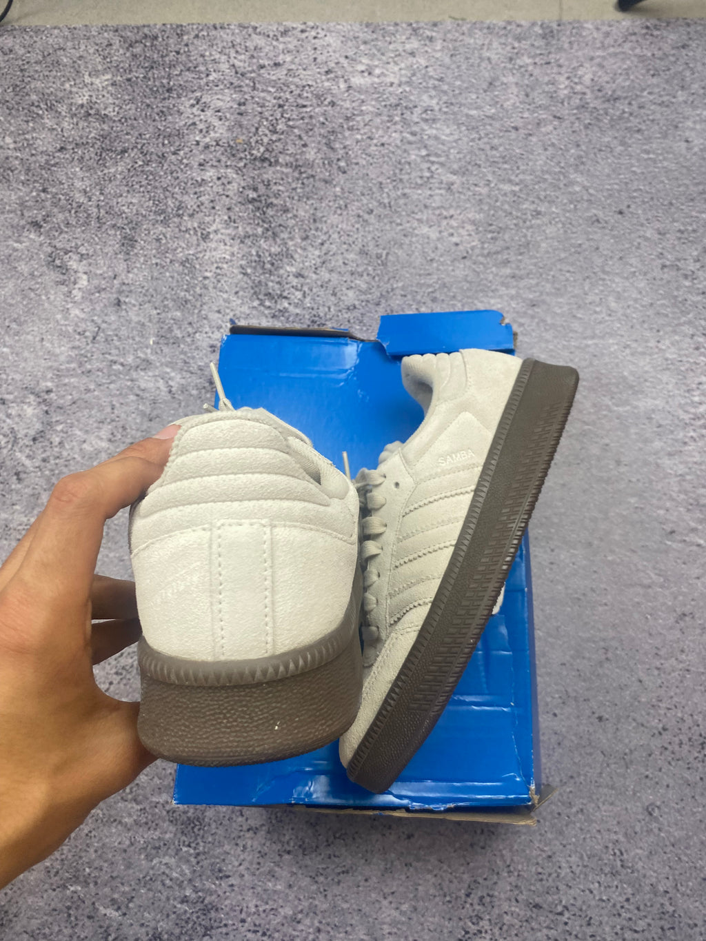 Adidas Samba OG Cream White Gum Suede Retro Terrace Sneakers 42