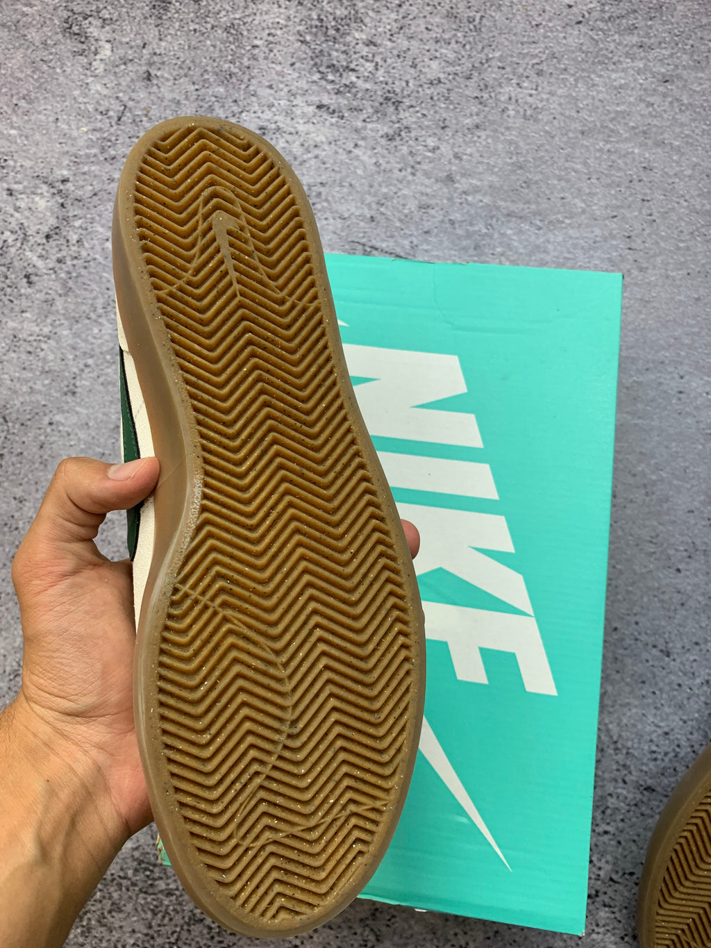 Nike SB Heritage Vulc Sail Gorge Green – sneakersy skate
