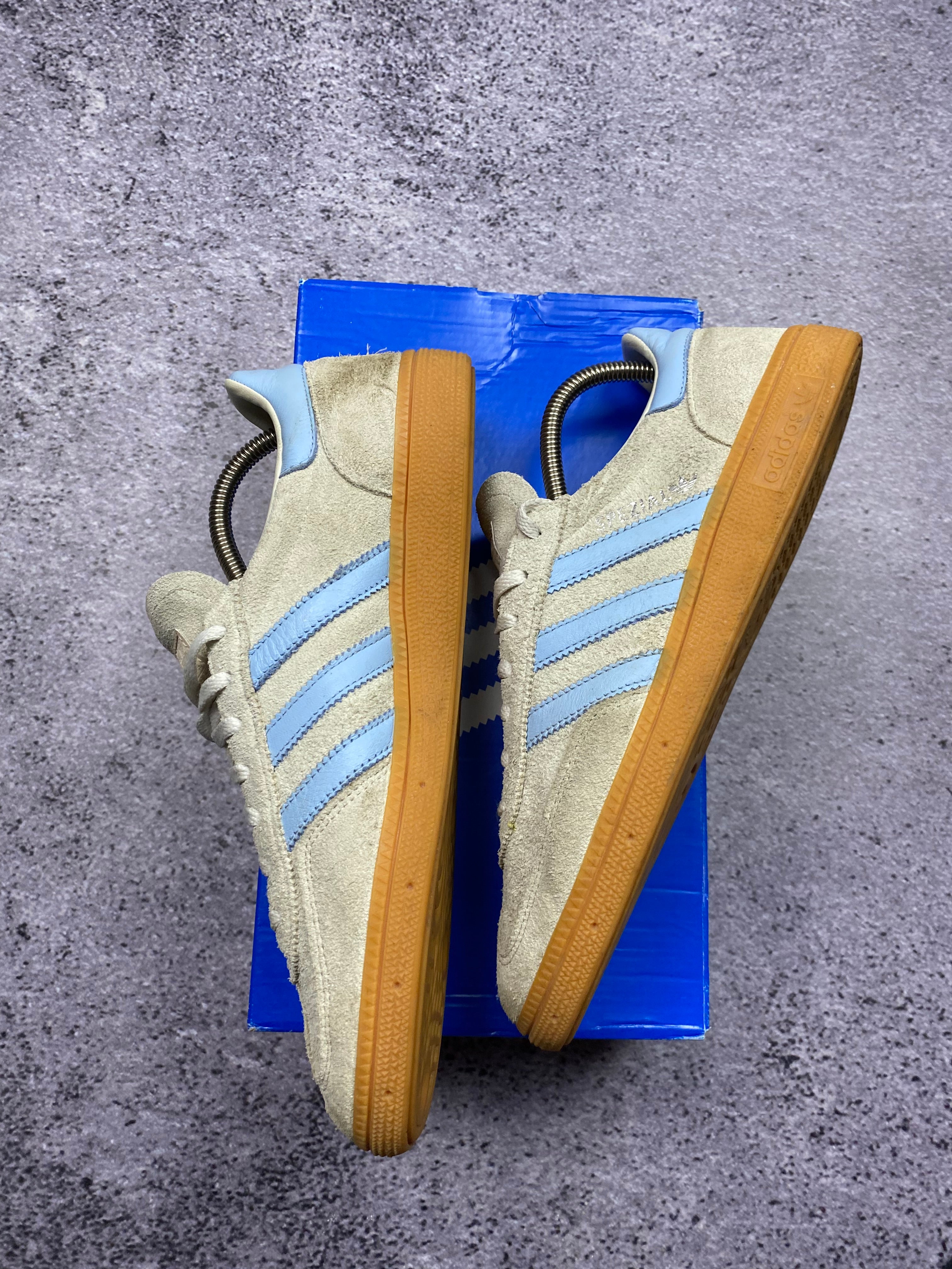 Adidas Samba OG Suede Cream Blue Gum Sneakers 44