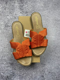 Cassis orange women's slides size 40