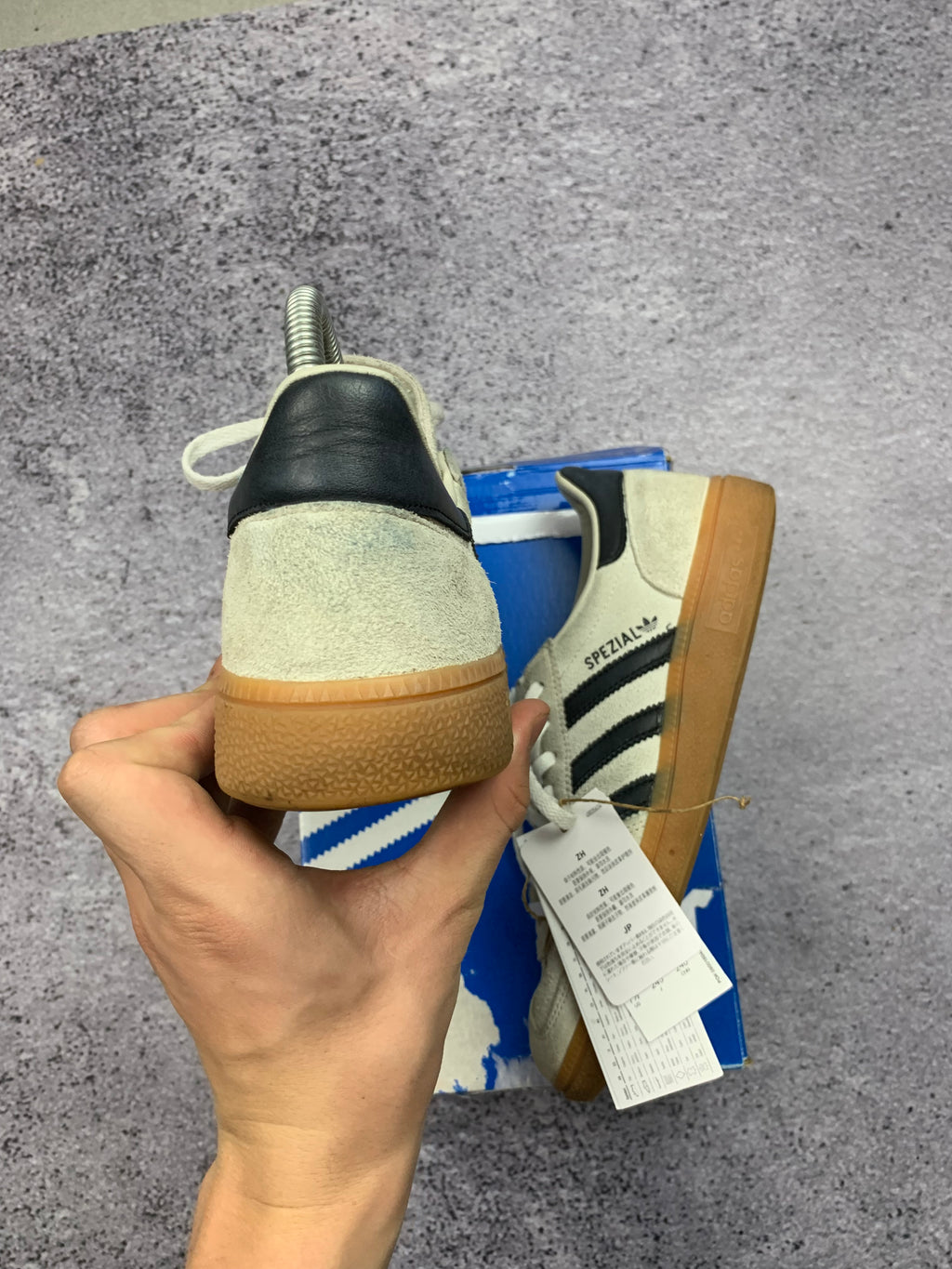 Adidas Handball Spezial Jasne Zamszowe Sneakersy r. 39 1/3 Nowe + Metki + Box