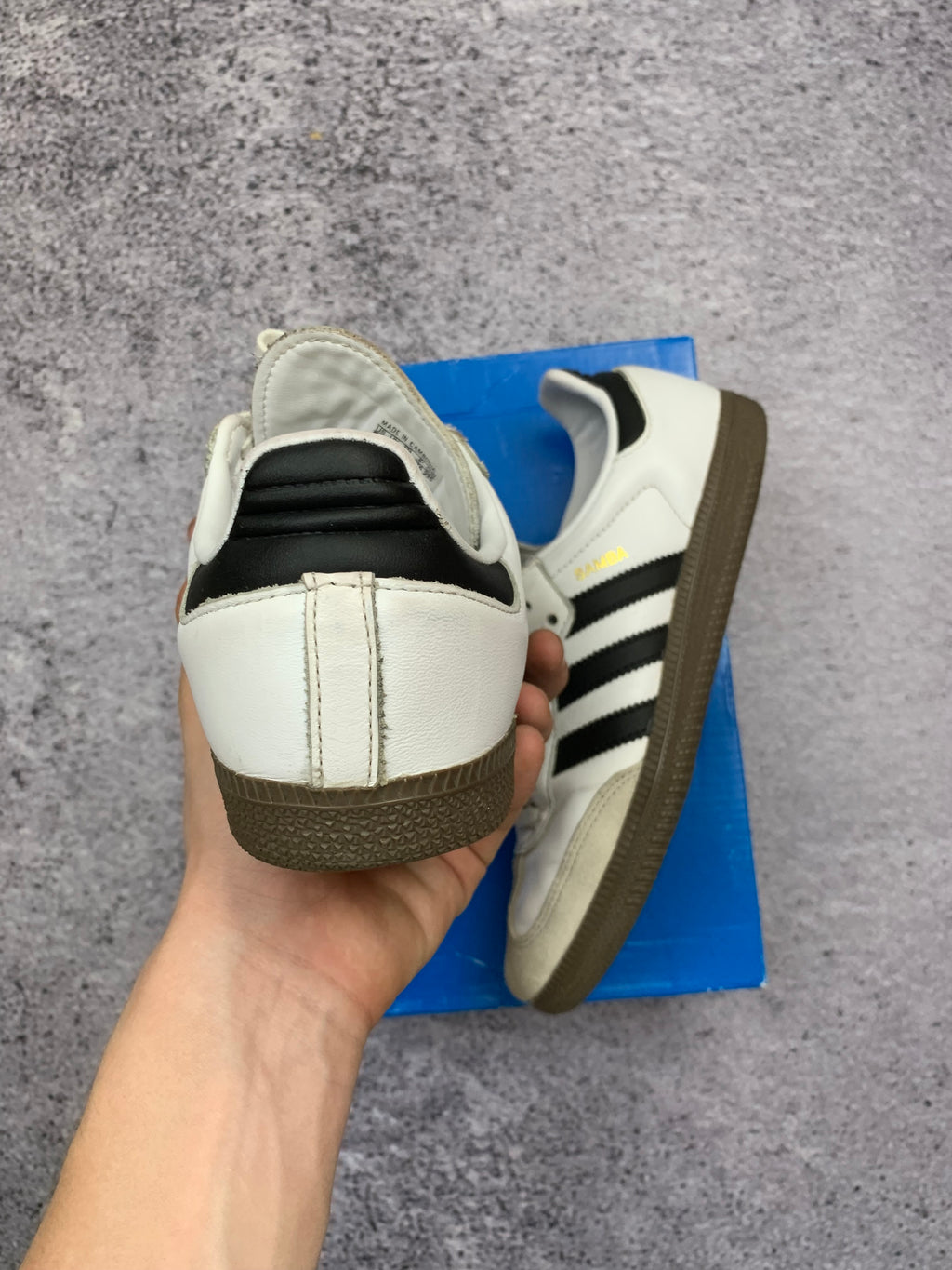 Adidas Samba OG r. 38 biało-czarne skórzane