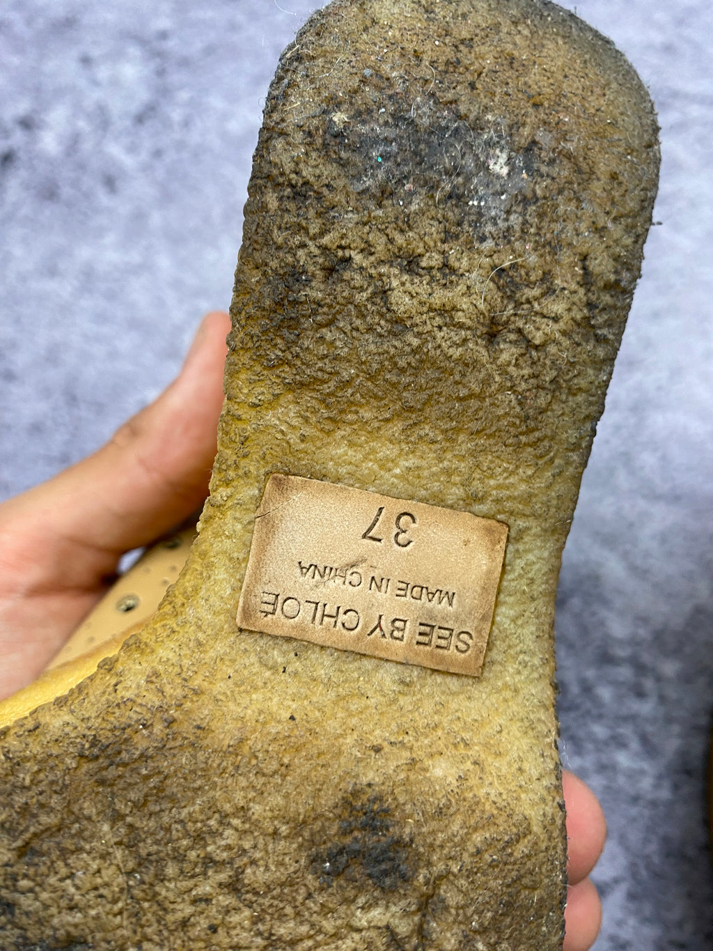See by Chloé – skórzane baleriny na koturnie r. 37
