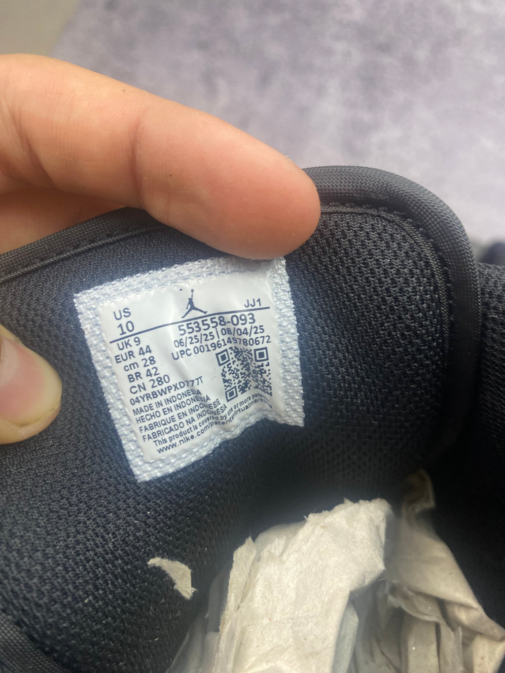 Air Jordan 1 Low Triple Black – sneakersy skórzane r. 44