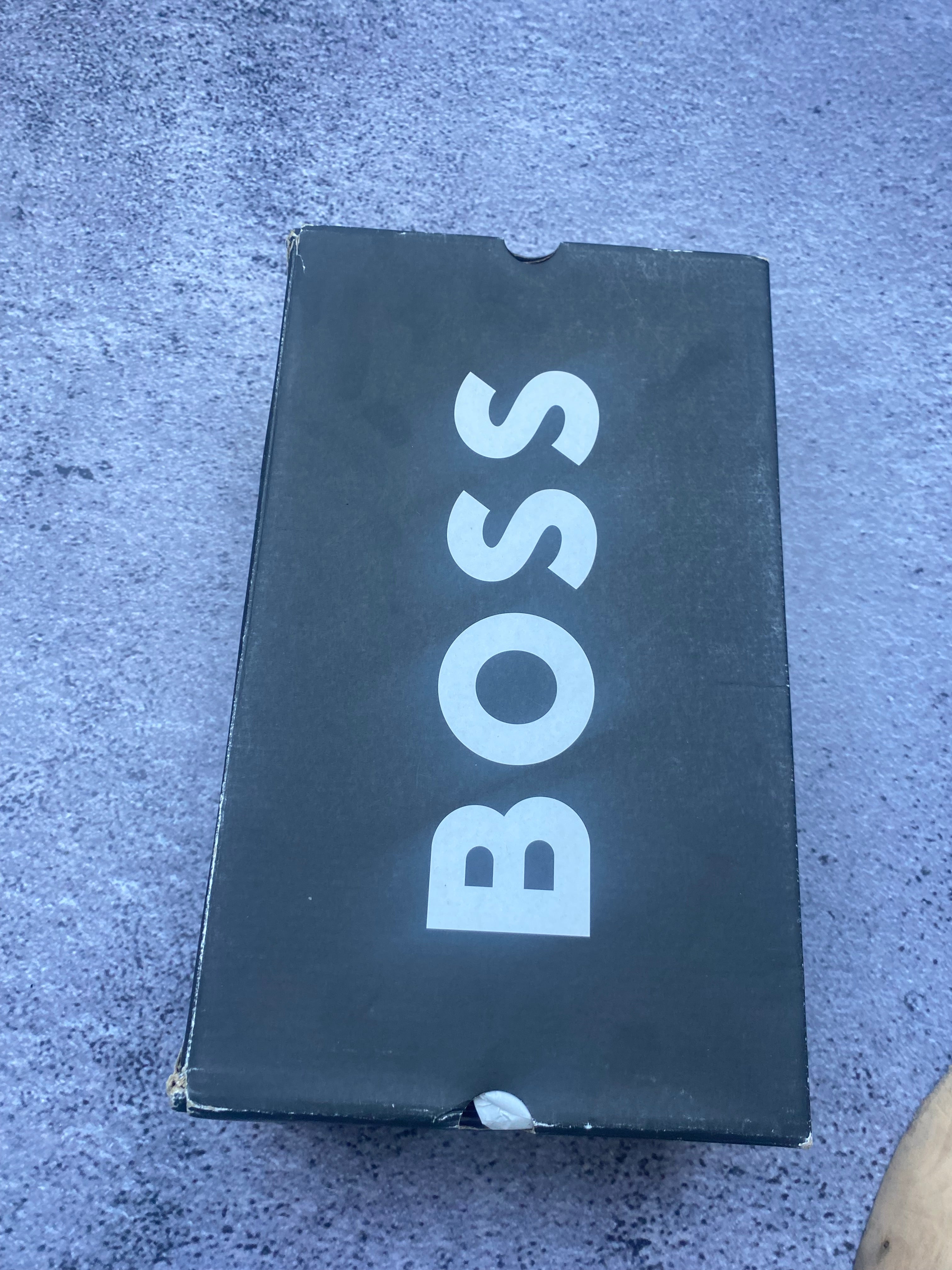 Hugo Boss Leather Cupsole Black White Premium Sneakers 43