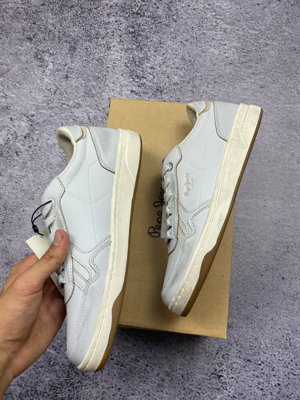 Pepe Jeans Kenton Classic Leather – leather sneakers size 41
