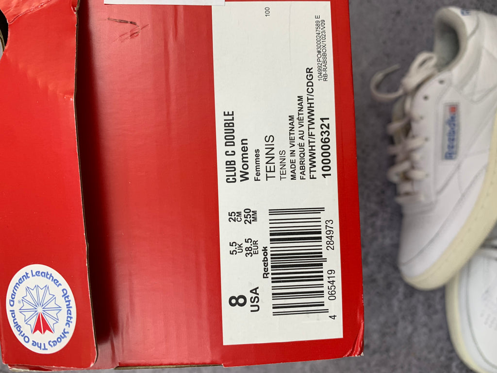 Reebok Club C Double damskie r. 38,5 białe skórzane nowe z pudełkiem