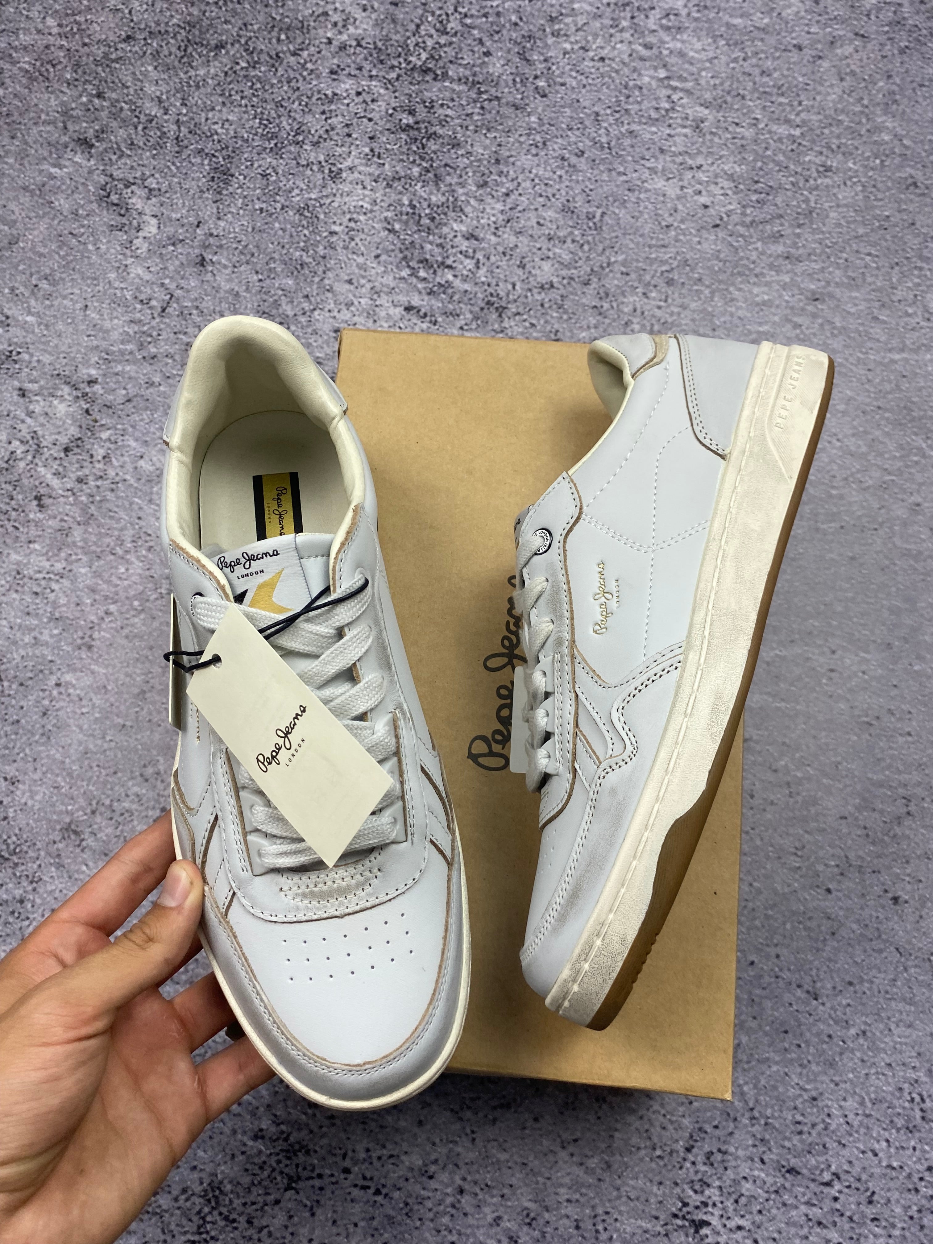 Pepe Jeans Kenton Classic Leather – leather sneakers size 41