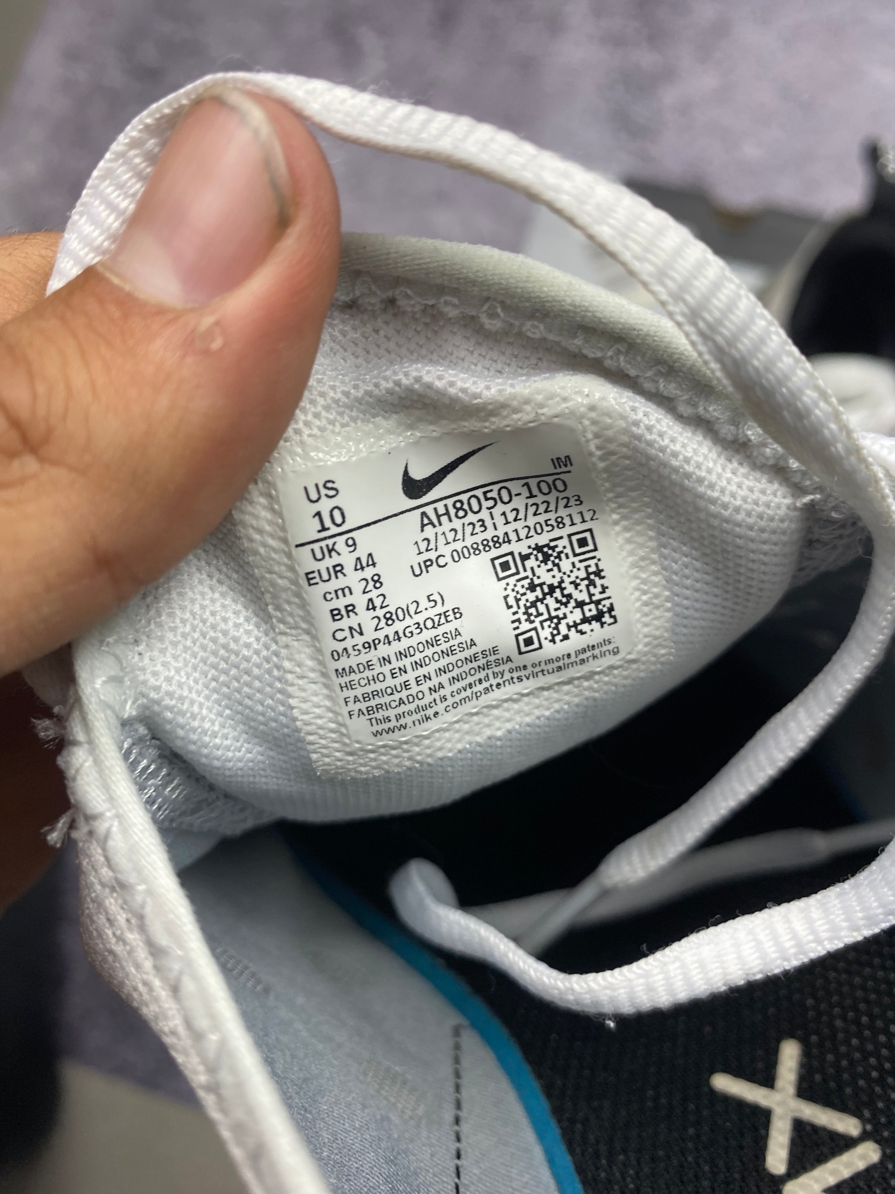 Nike Air Max 270 White Black Lifestyle Running Sneakers 44