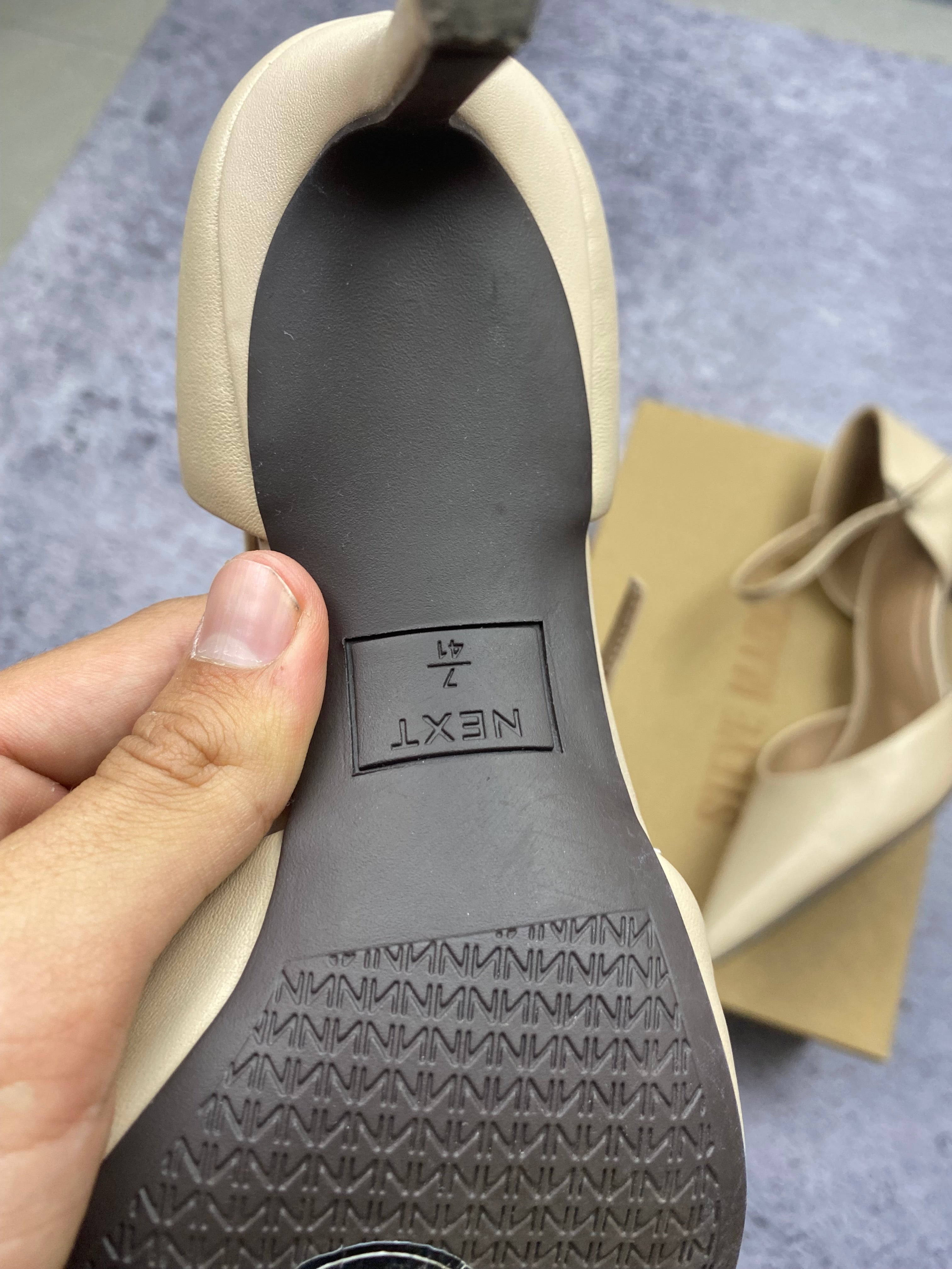 Next beige stiletto heels, size 41
