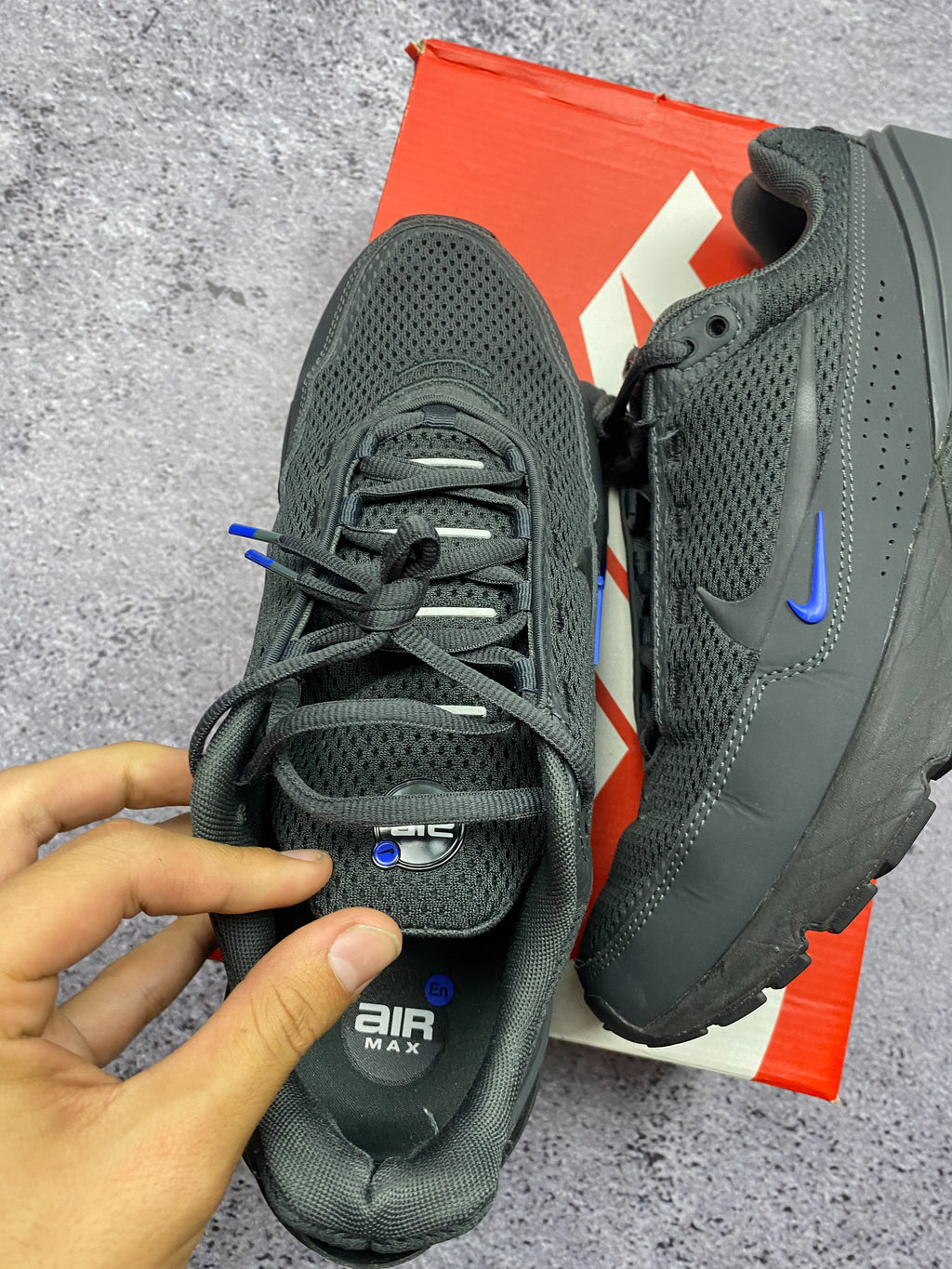 Nike Air Max Pulse 45.5 – Anthracite/Blue sports sneakers