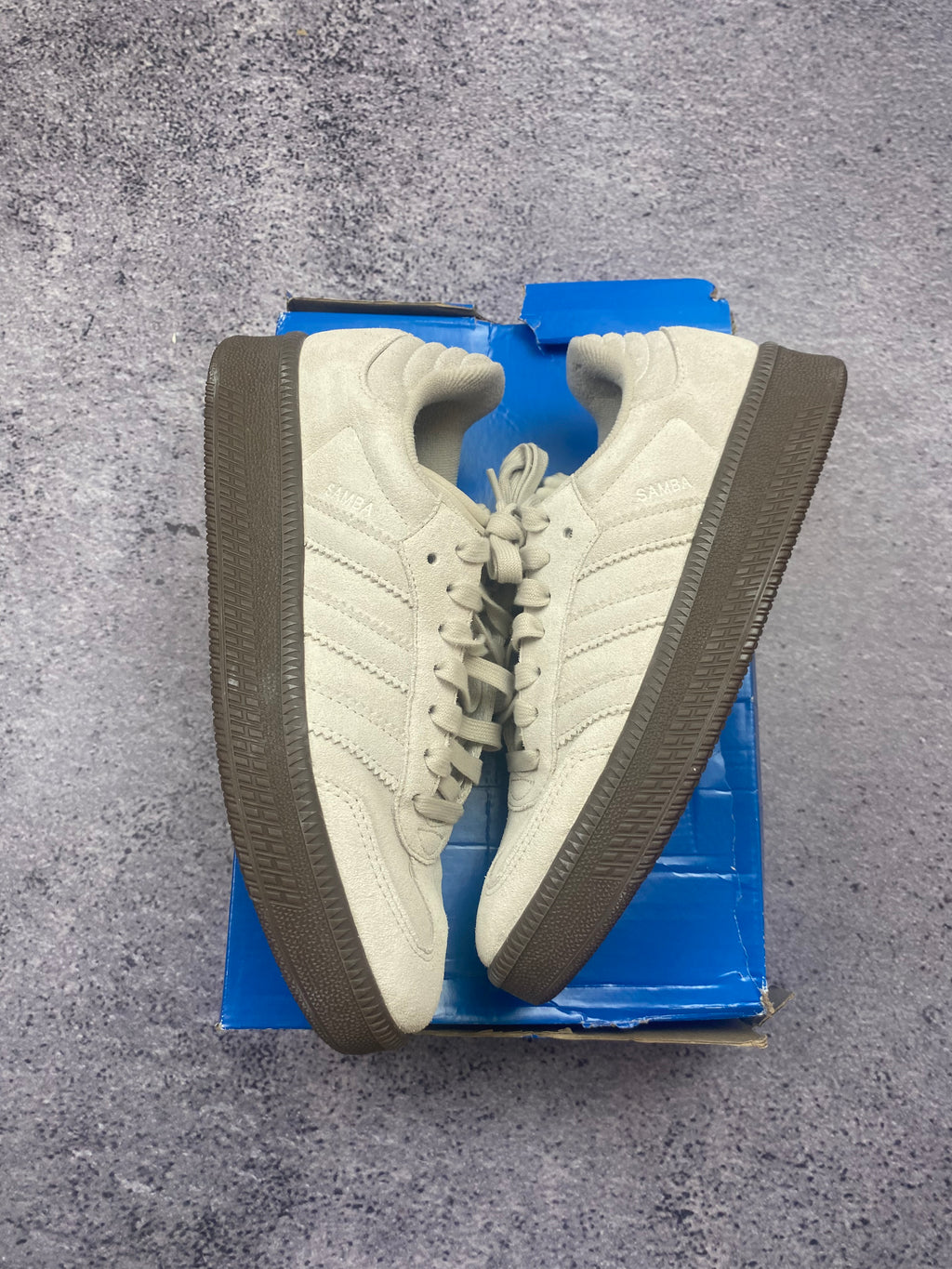 Adidas Samba OG Cream White Gum Suede Retro Terrace Sneakers 42