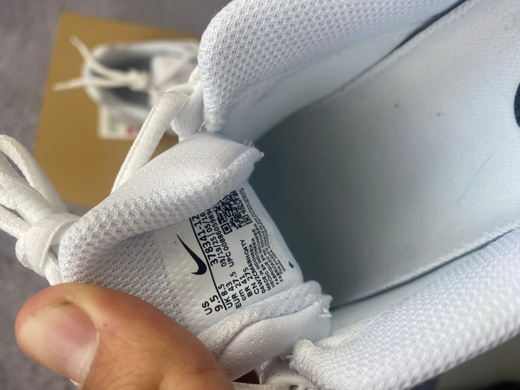 Nike Shox NZ EU Triple White Leather Running Sneakers 43